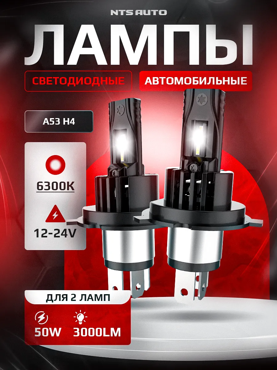 Светодиодные лампы A53 H4