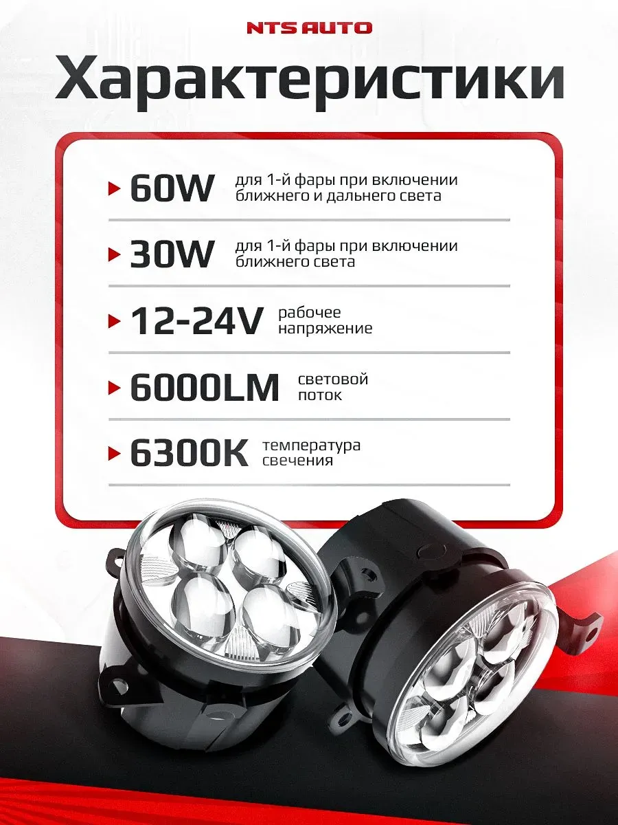 ПТФ PRIORA 2 линза Ближний BI-LED