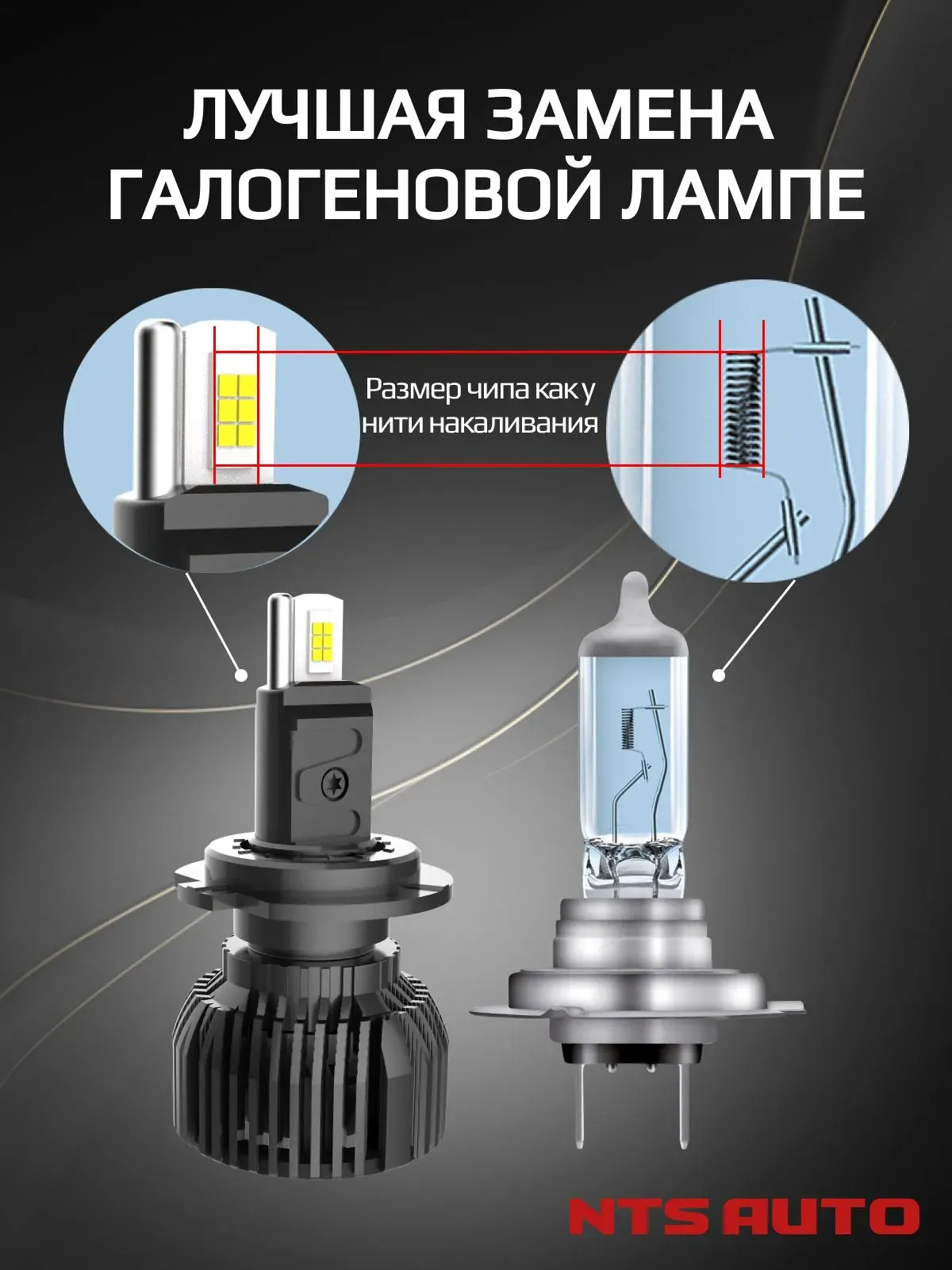 Светодиодные лампы C10 4300K H1