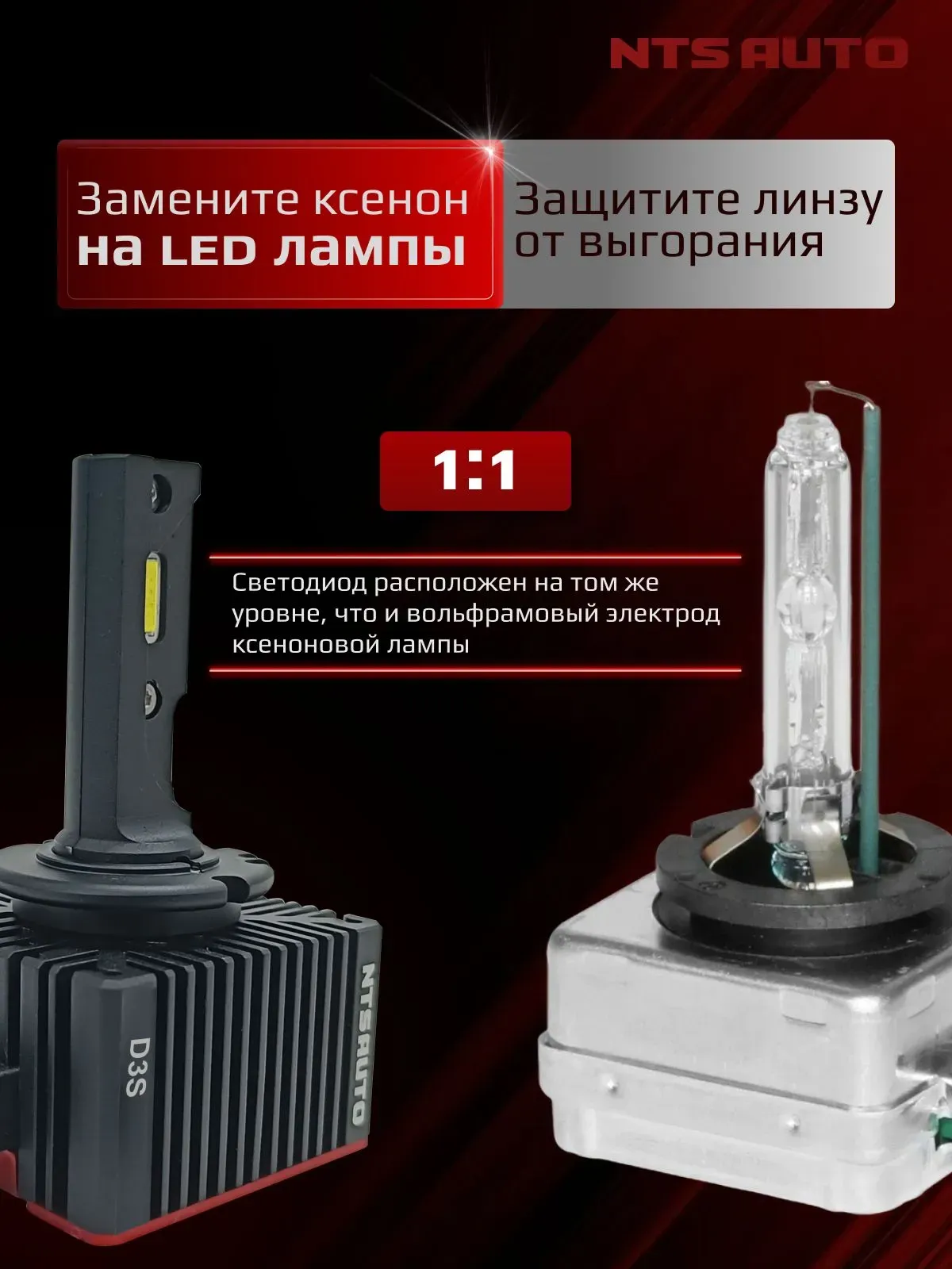 Светодиодные лампы 6300K D3S/D3R/D8S/D8R 