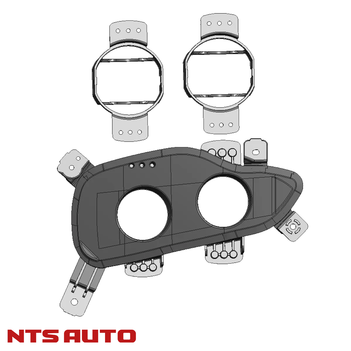 Крепление изготовленное на 3D принтере для Hyundai Solaris 2 2017-20 (Взамен ДХО)