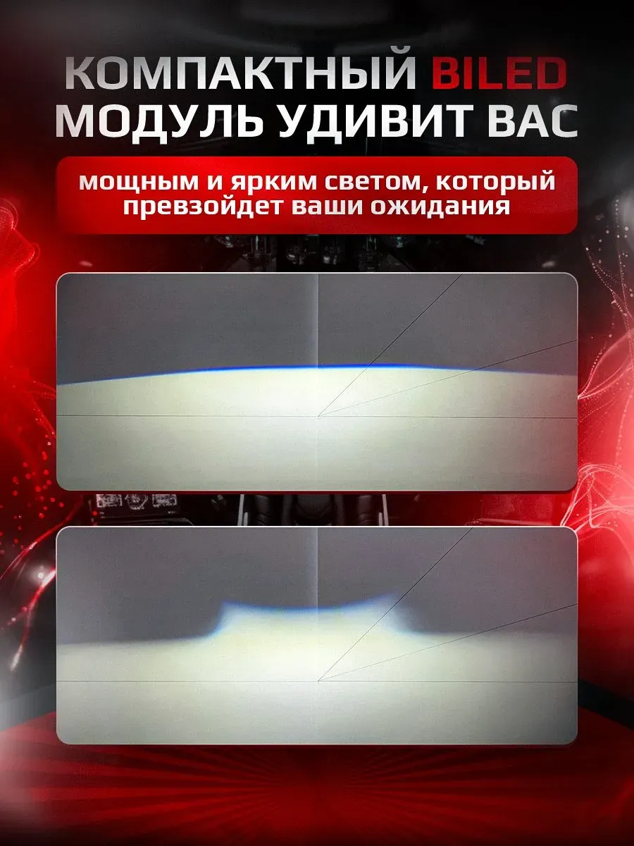 BI-LED линза "KELT" 1,5 дюйма 6500K