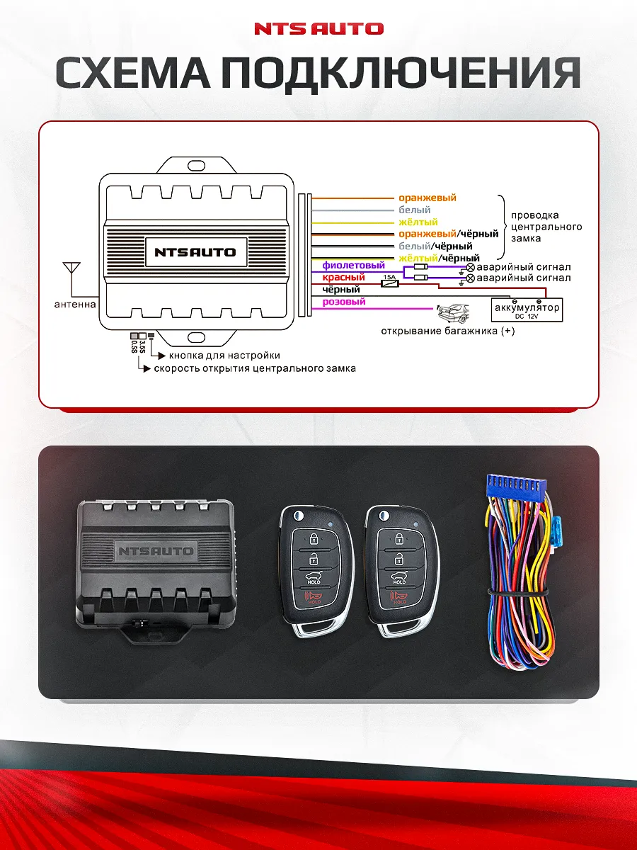 Блок управления центральным замком 121B