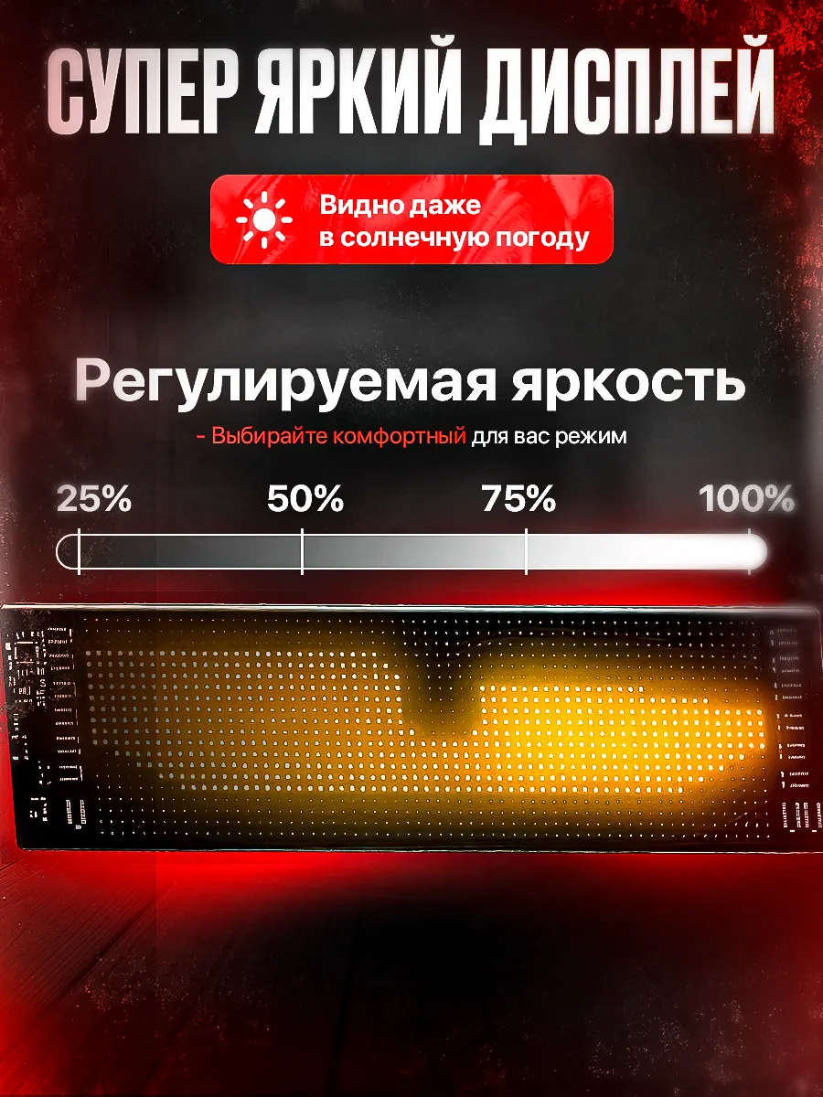 Коврики-глазки с пультом и приложением 12X60 см