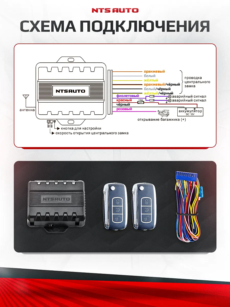 Блок управления центральным замком 125