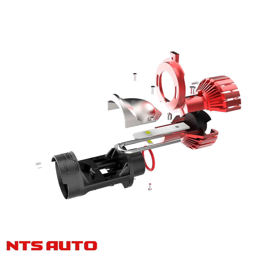 Светодиодная лампа-линза M02K H4 6300K CANBUS