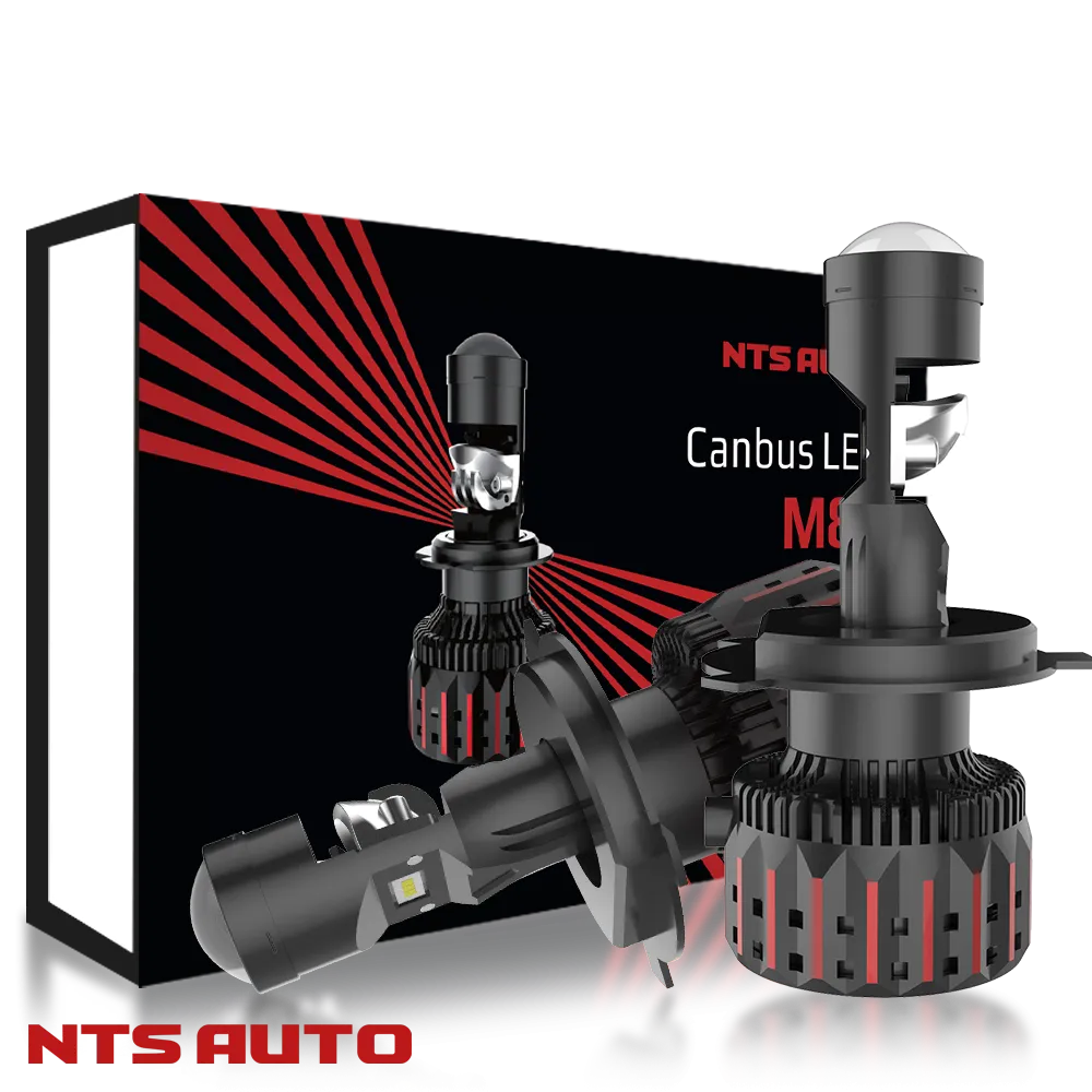 Светодиодная мини лампа-линза M80 H4 100W