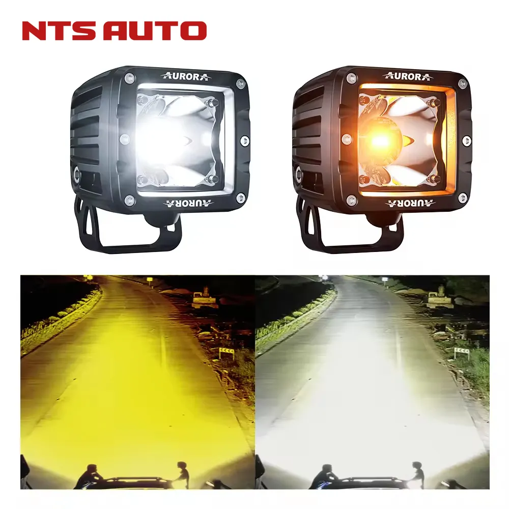 СВЕТОДИОДНАЯ ФАРА  2" БЕЛО-ЖЕЛТАЯ ДАЛЬНЕГО СВЕТА AURORA ALO-2-P23H1