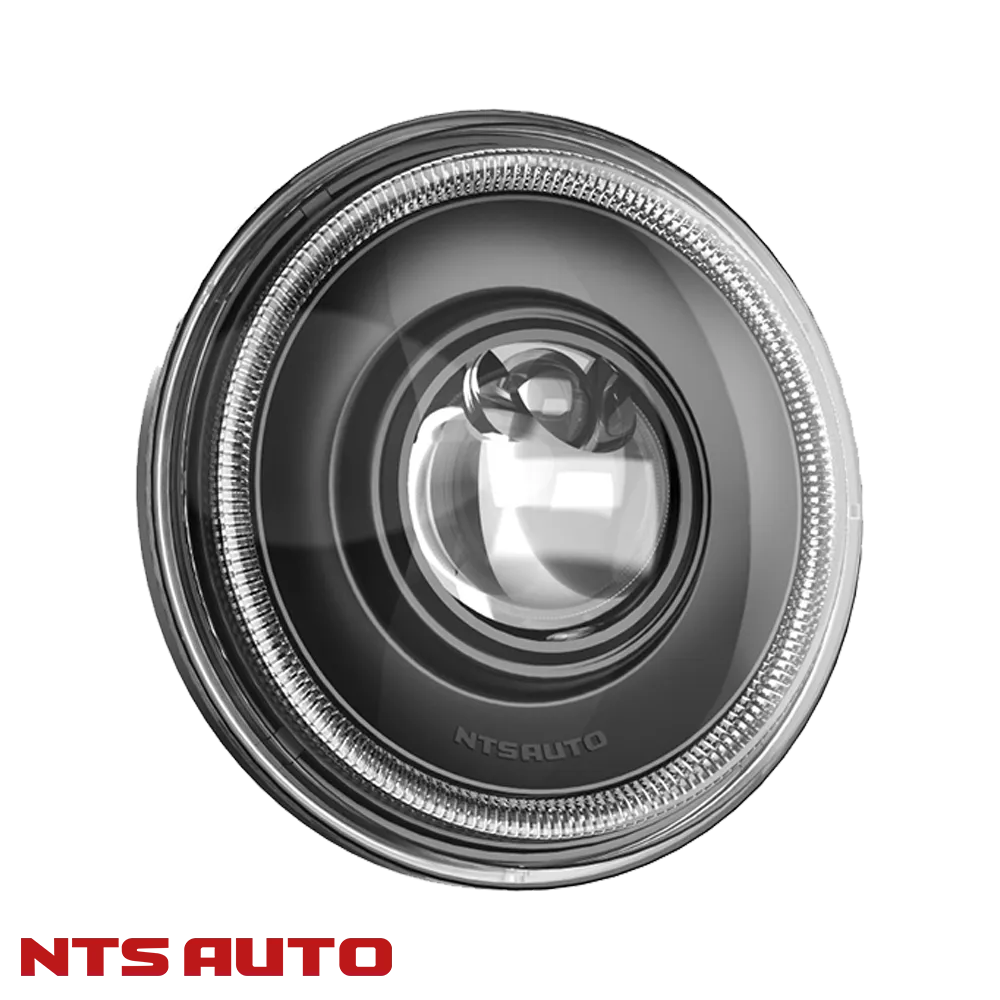 Фары на Ниву светодиодные 7 дюймов с Bi Led модулем ДХО с приветствием, УАЗ, ВАЗ, мотоцикл