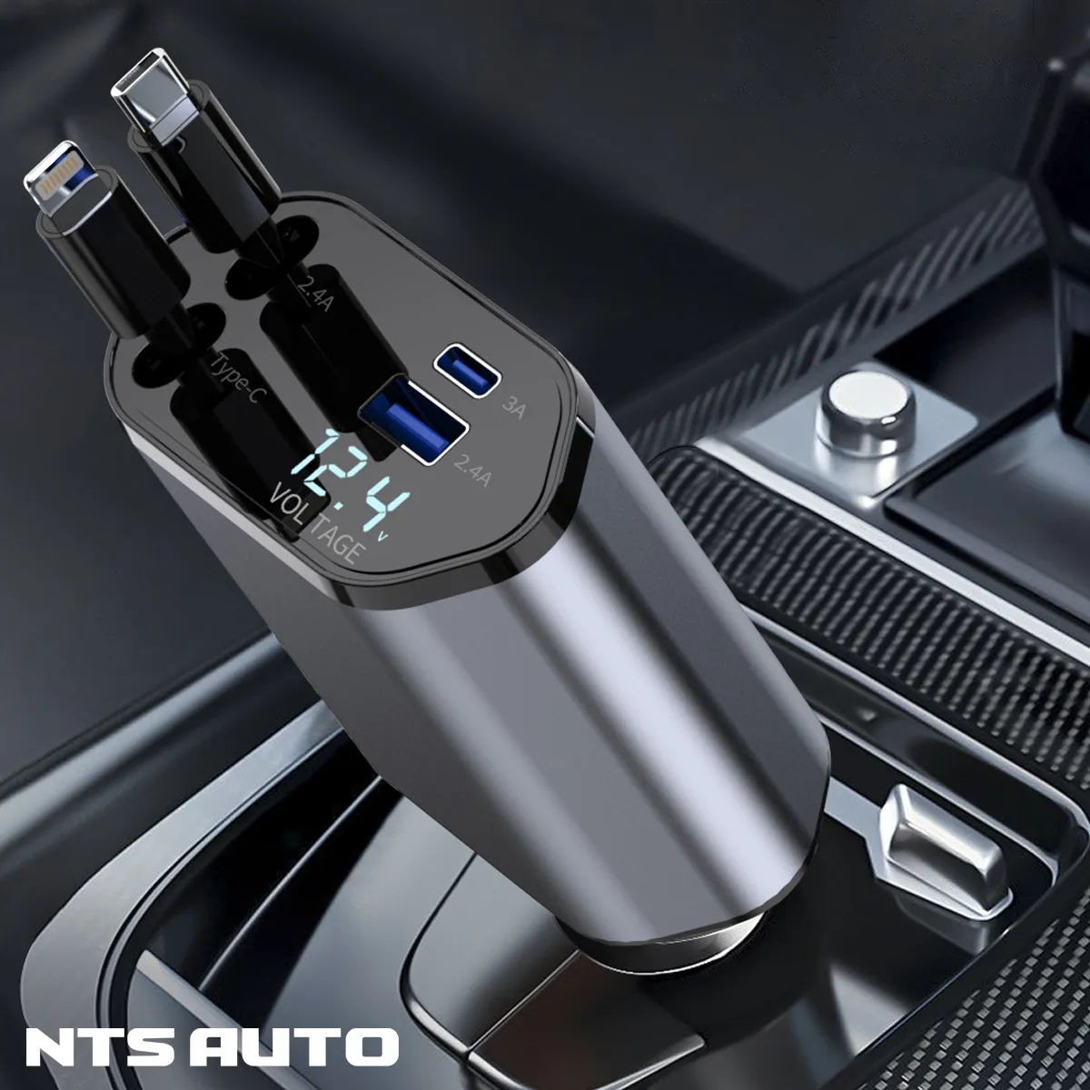 Зарядное устройство 4 в 1 Lightning и TYPE-C