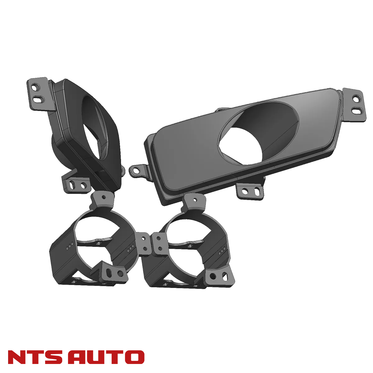 Крепление изготовленное на 3D принтере для FORD FOCUS 3 рест. -  2 дюйма