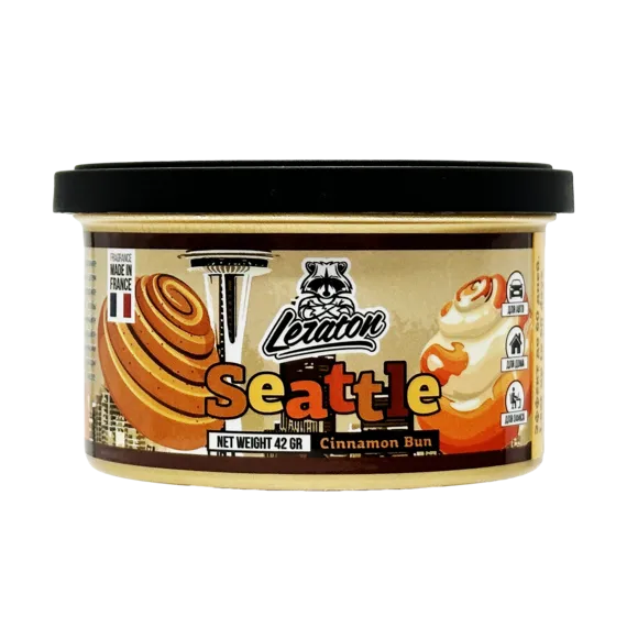 Ароматизатор для автомобиля в банке LERATON Seattle (Cinnamon Bun/Булочка с корицей)