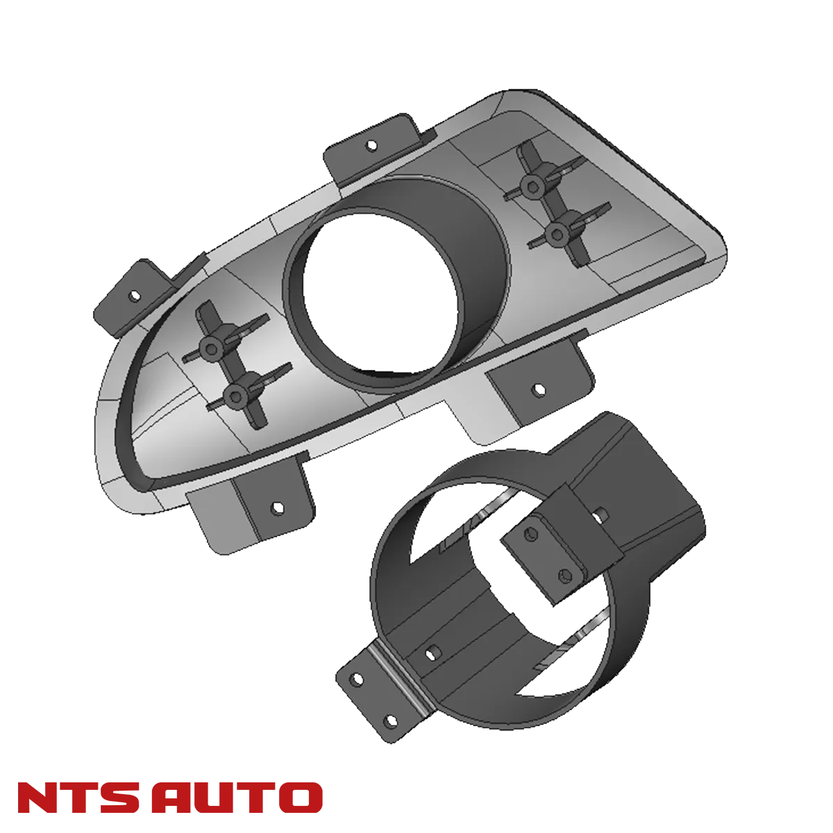 Крепление изготовленное на 3D принтере для HYNDAI ACCENT 2 ДЮЙМА!