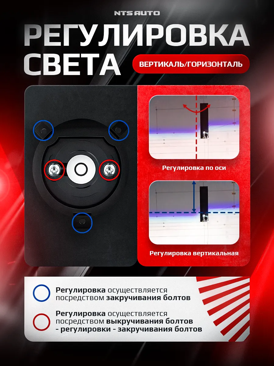 Светодиодная лампа-линза M02K H4 6300K CANBUS