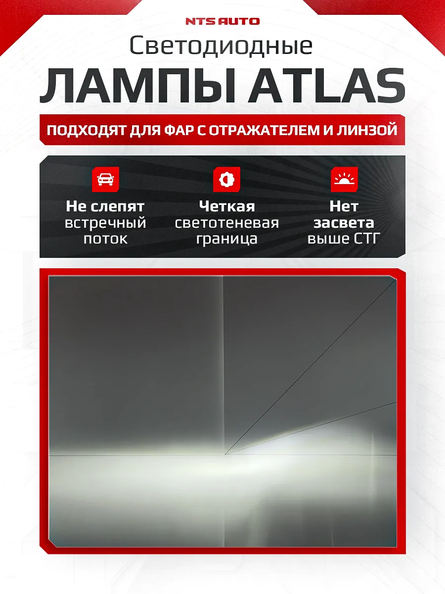 Светодиодные лампы ATLAS H1 6300K