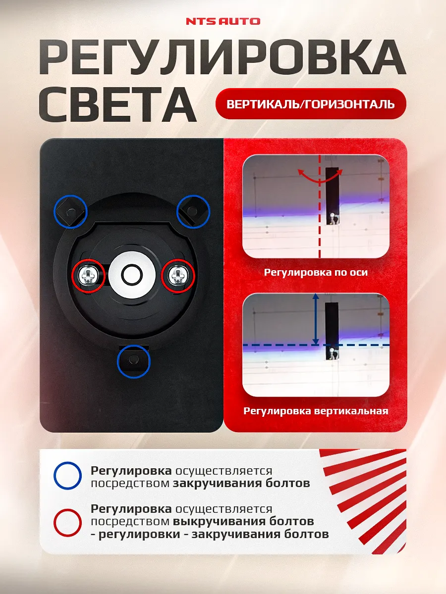 Светодиодная лампа-линза M02K H4 5000K CANBUS