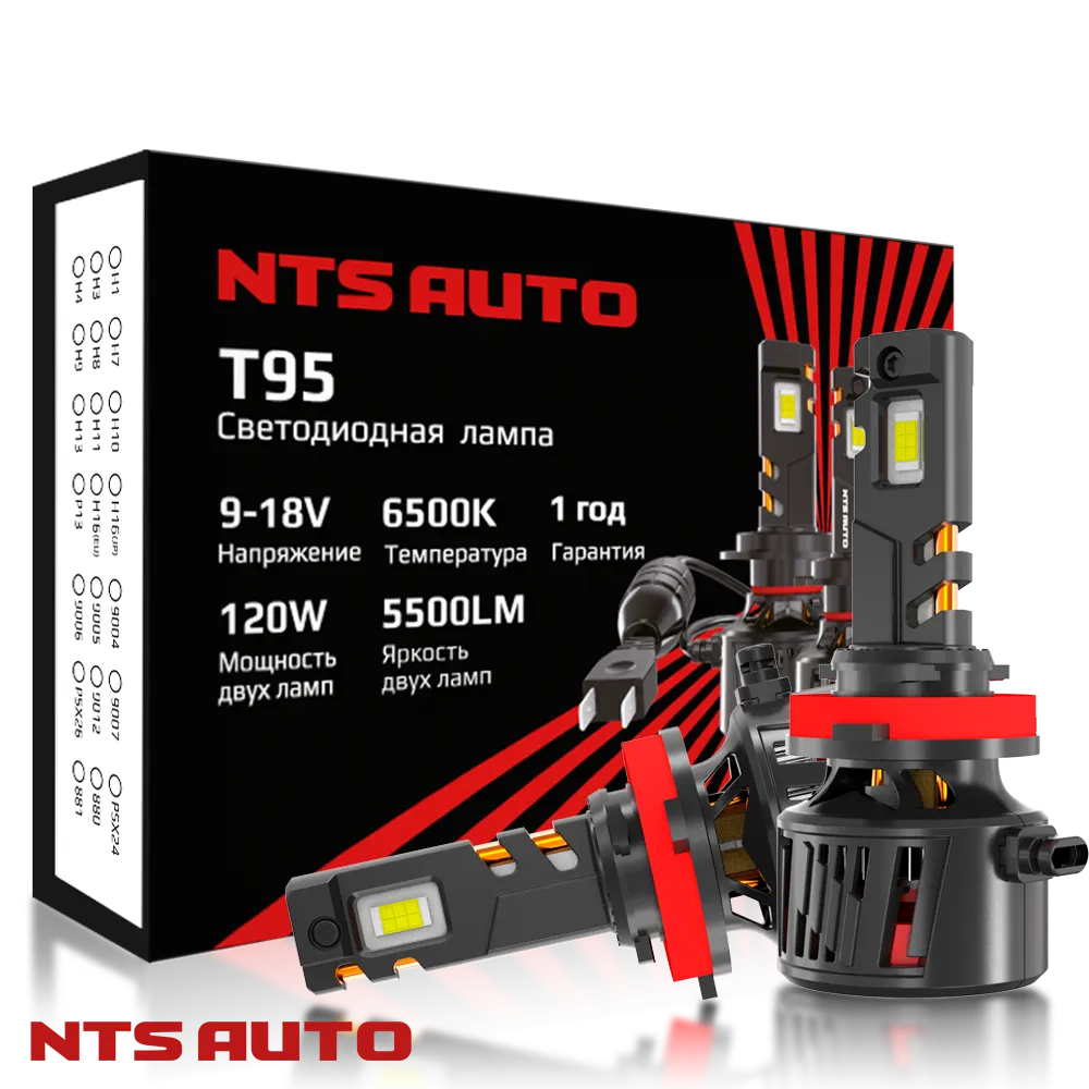 Светодиодная лампа T95 H8/H9/H11