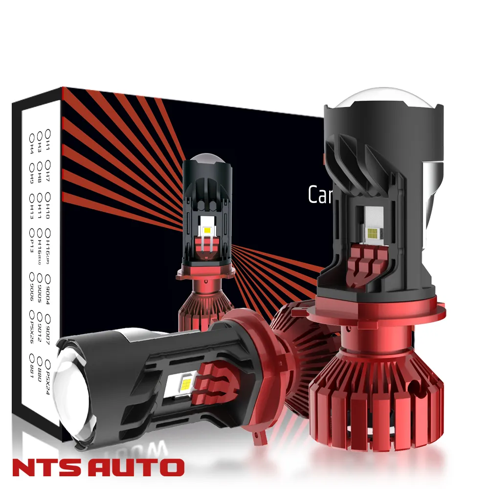 Светодиодная лампа-линза M02K H4 6300K CANBUS