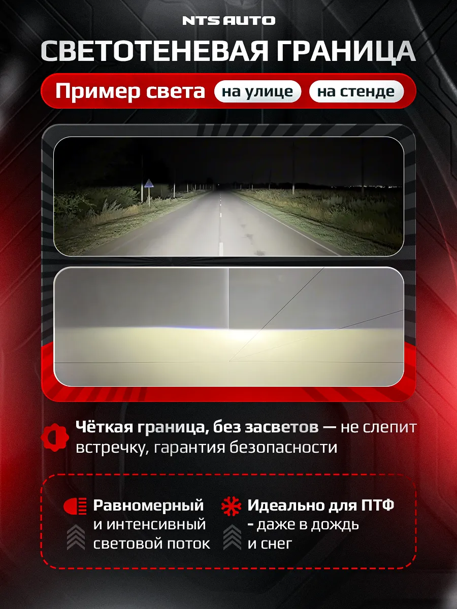 BI-LED ПТФ "ALTUS" 3 дюйма 12V 6300K