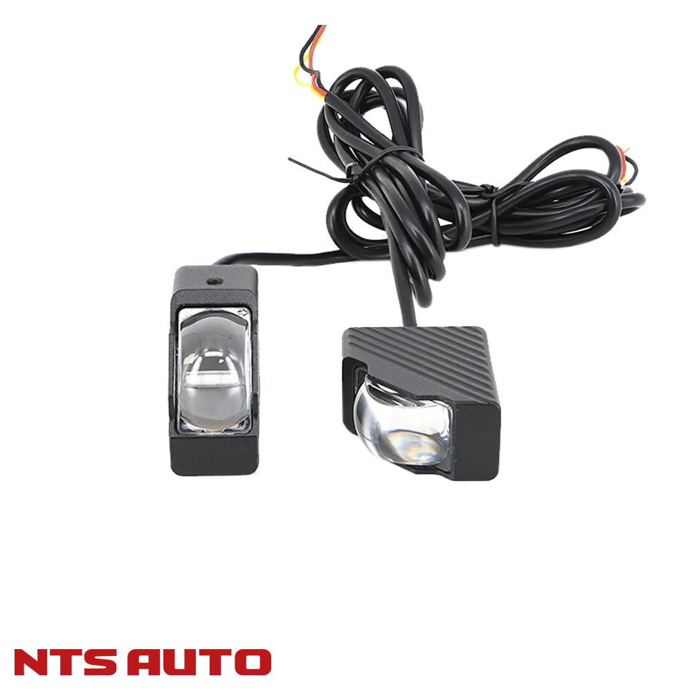 Фара для универсальной установки боковая 20мм ЖЕЛТАЯ