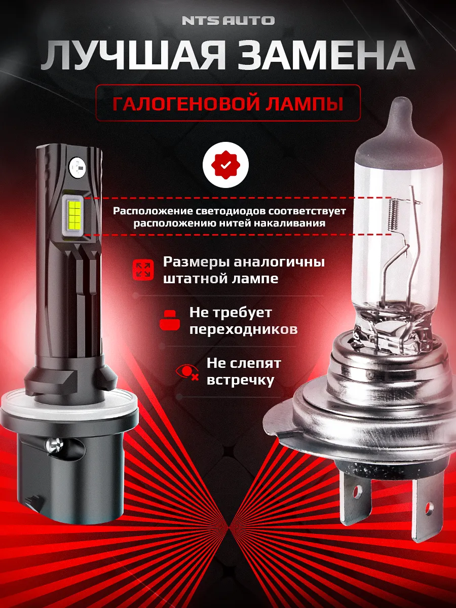 Светодиодные лампы A53 H27 6300К