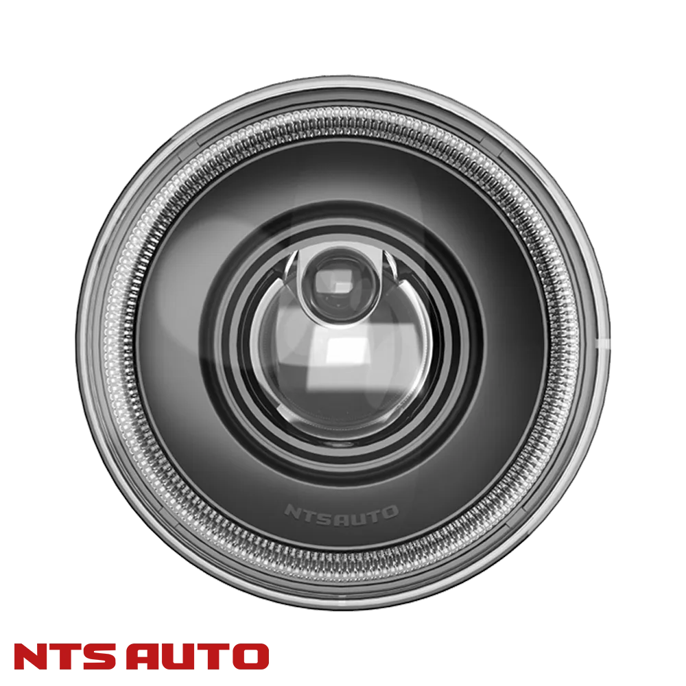 Фары на Ниву светодиодные 7 дюймов с Bi Led модулем ДХО с приветствием, УАЗ, ВАЗ, мотоцикл