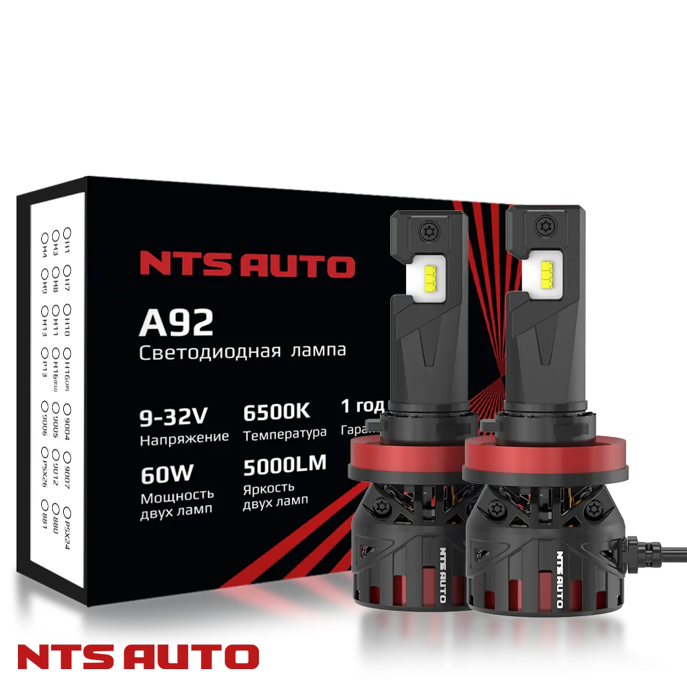Светодиодные лампы A92 H8/H9/H11
