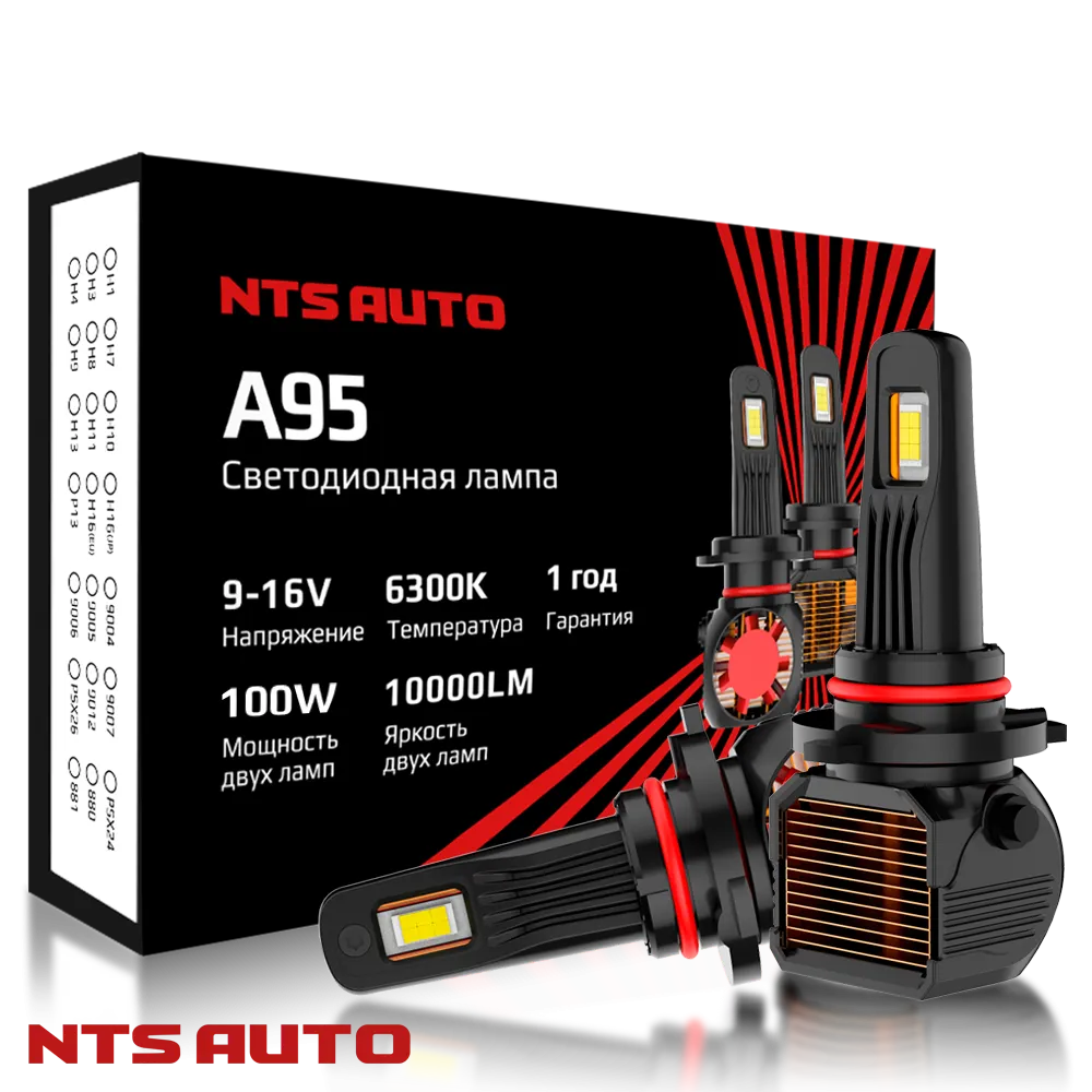 Светодиодные лампы A95 HB3 6300K CANBUS