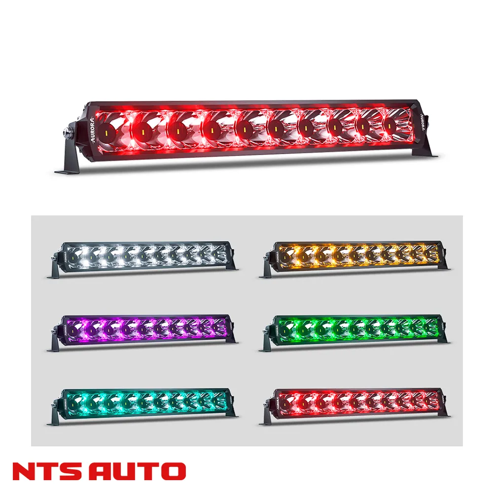 СВЕТОДИОДНАЯ БАЛКА 30" ДВУХРЯДНАЯ ДАЛЬНЕГО СВЕТА AURORA D6T C RGB МОДУЛЕМ СВЕТОДИОДНАЯ БАЛКА 30" ДВУХРЯДНАЯ ДАЛЬНЕГО СВЕТА AURORA D6T C RGB МОДУЛЕМ