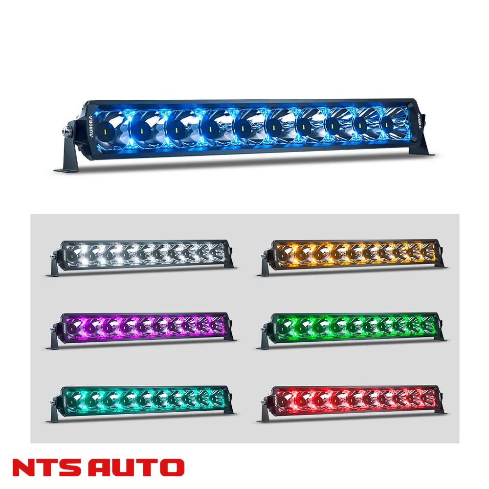 СВЕТОДИОДНАЯ БАЛКА 30" ДВУХРЯДНАЯ ДАЛЬНЕГО СВЕТА AURORA D6T C RGB МОДУЛЕМ СВЕТОДИОДНАЯ БАЛКА 30" ДВУХРЯДНАЯ ДАЛЬНЕГО СВЕТА AURORA D6T C RGB МОДУЛЕМ