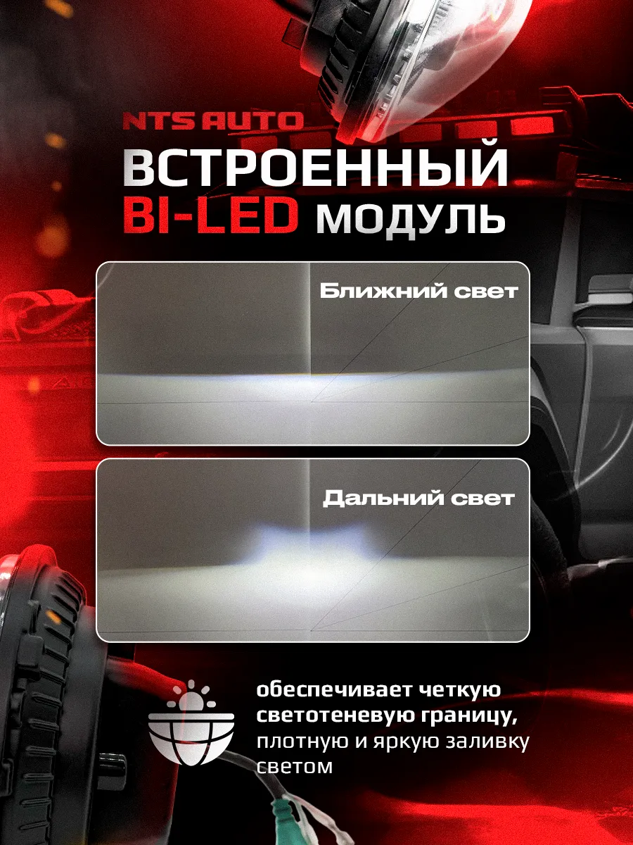 Фара диодная 7' круглая DH-C208