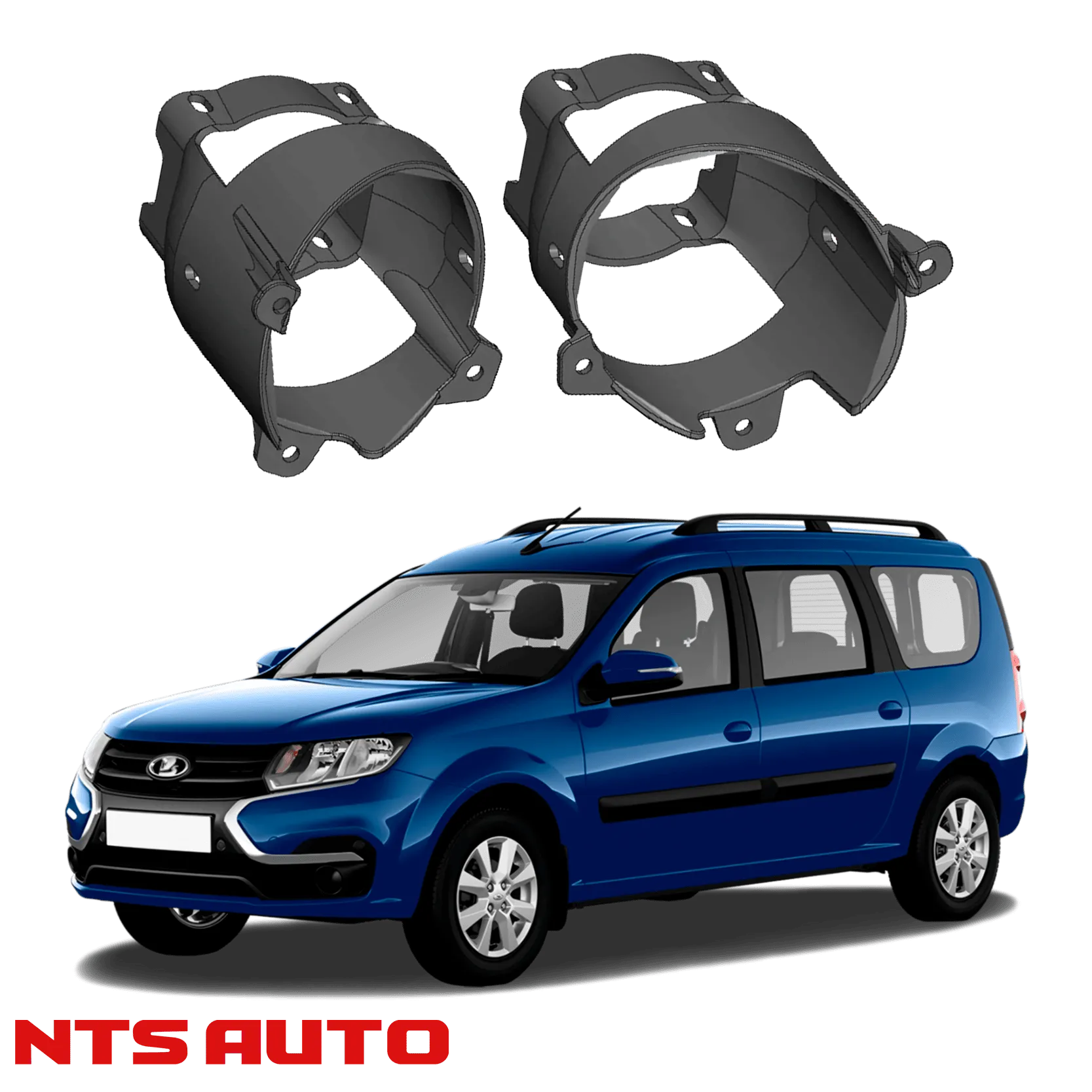 Крепления для противотуманных фар на Lada Largus FL Cross (2021–н.в.)