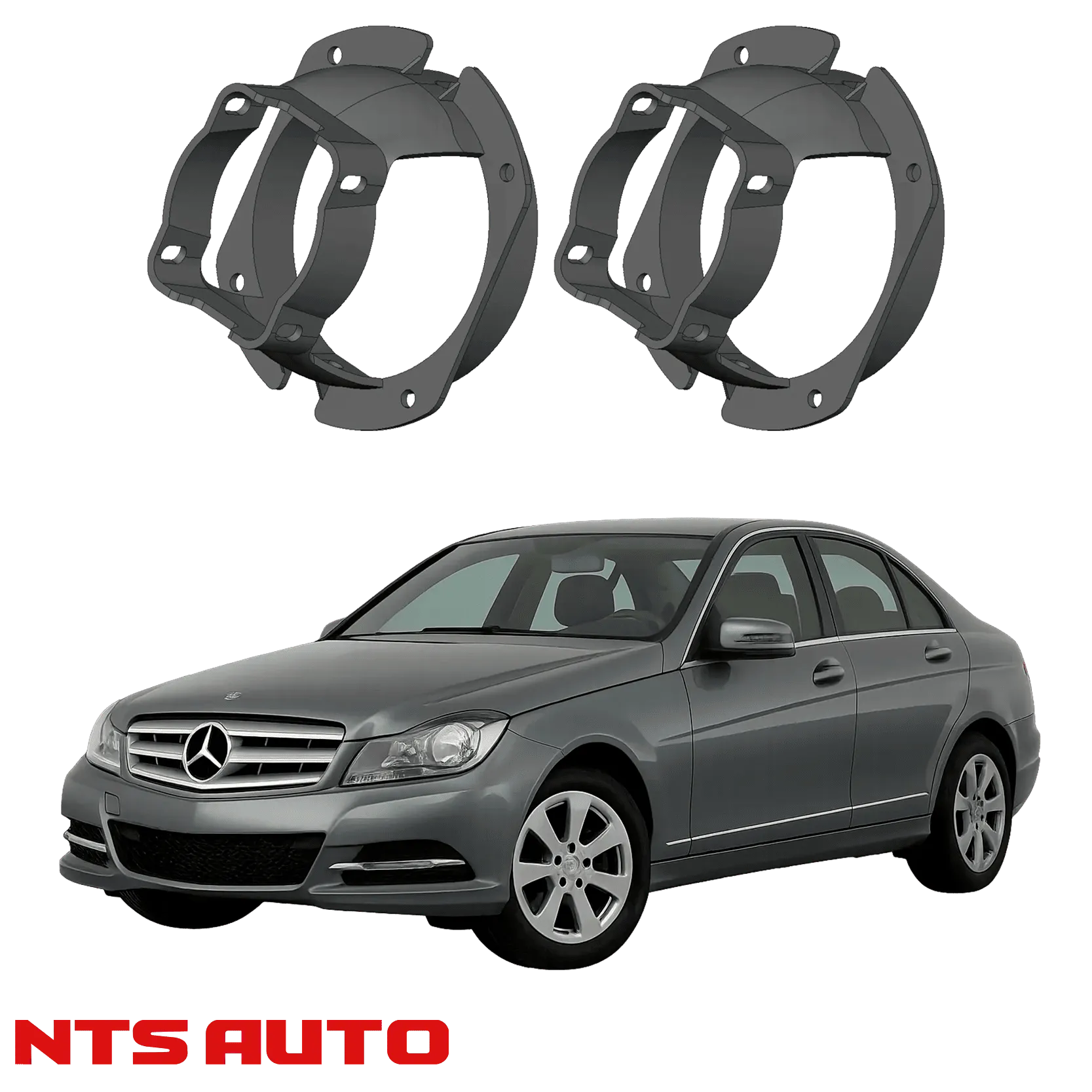 Крепления для противотуманных фар на Mercedes‑Benz C‑Class (W204) 2007–2011