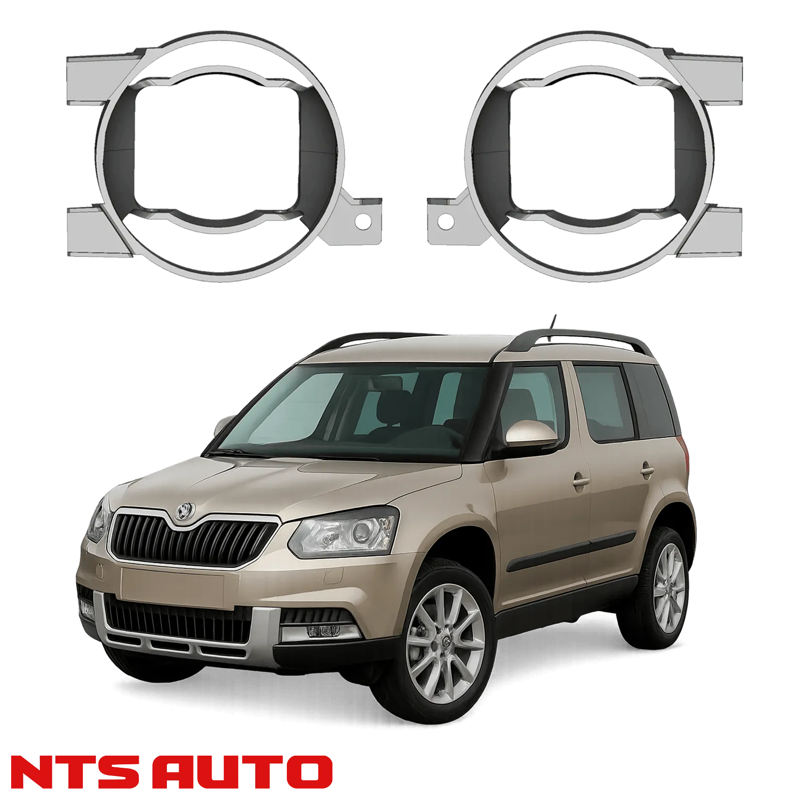 Крепления для противотуманных фар на Skoda Yeti (2009–2013)