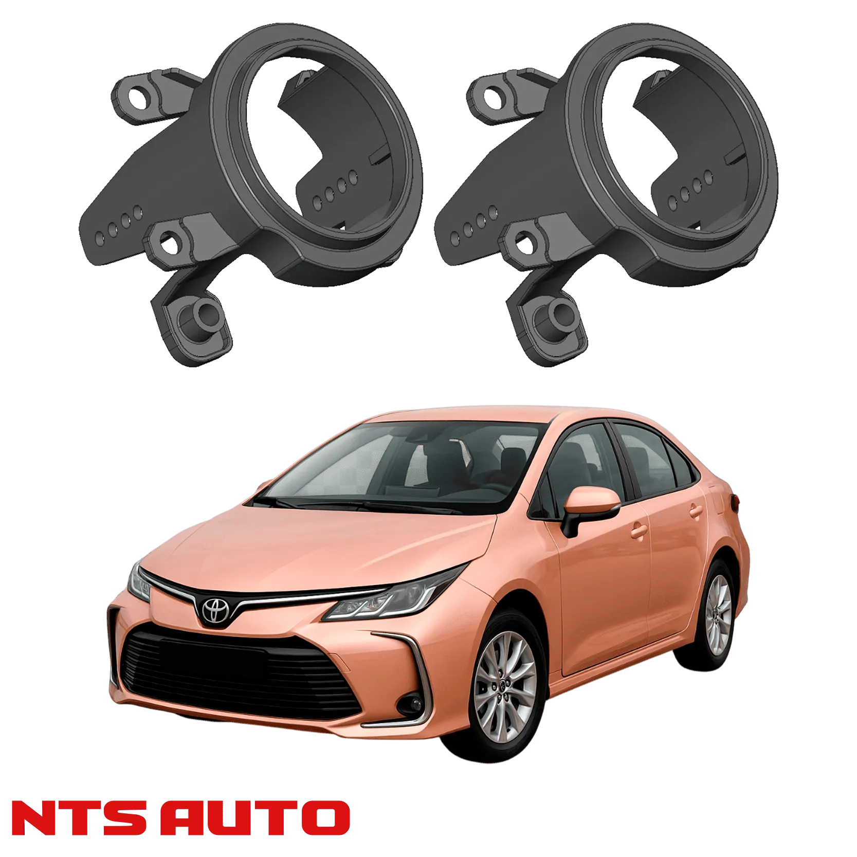 Крепления для противотуманных фар на Toyota Corolla (E210) 2018–2023