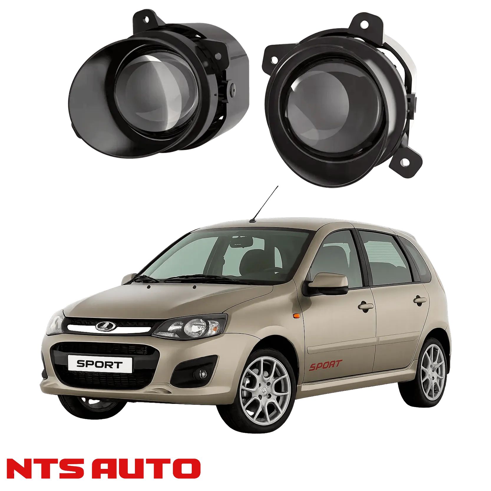 Противотуманные фары на Lada Kalina