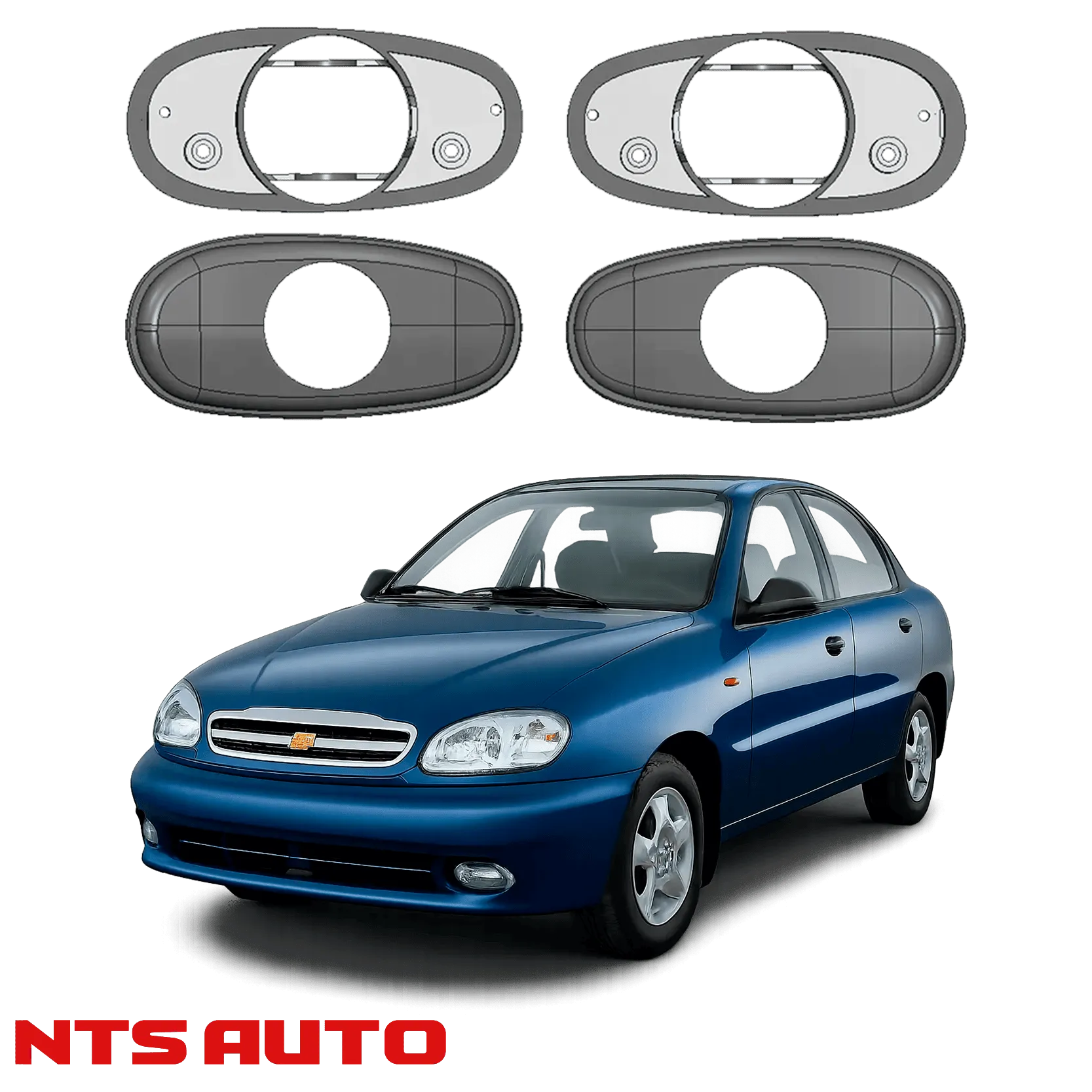 Крепления для противотуманных фар на Chevrolet Lanos (2005–2014)