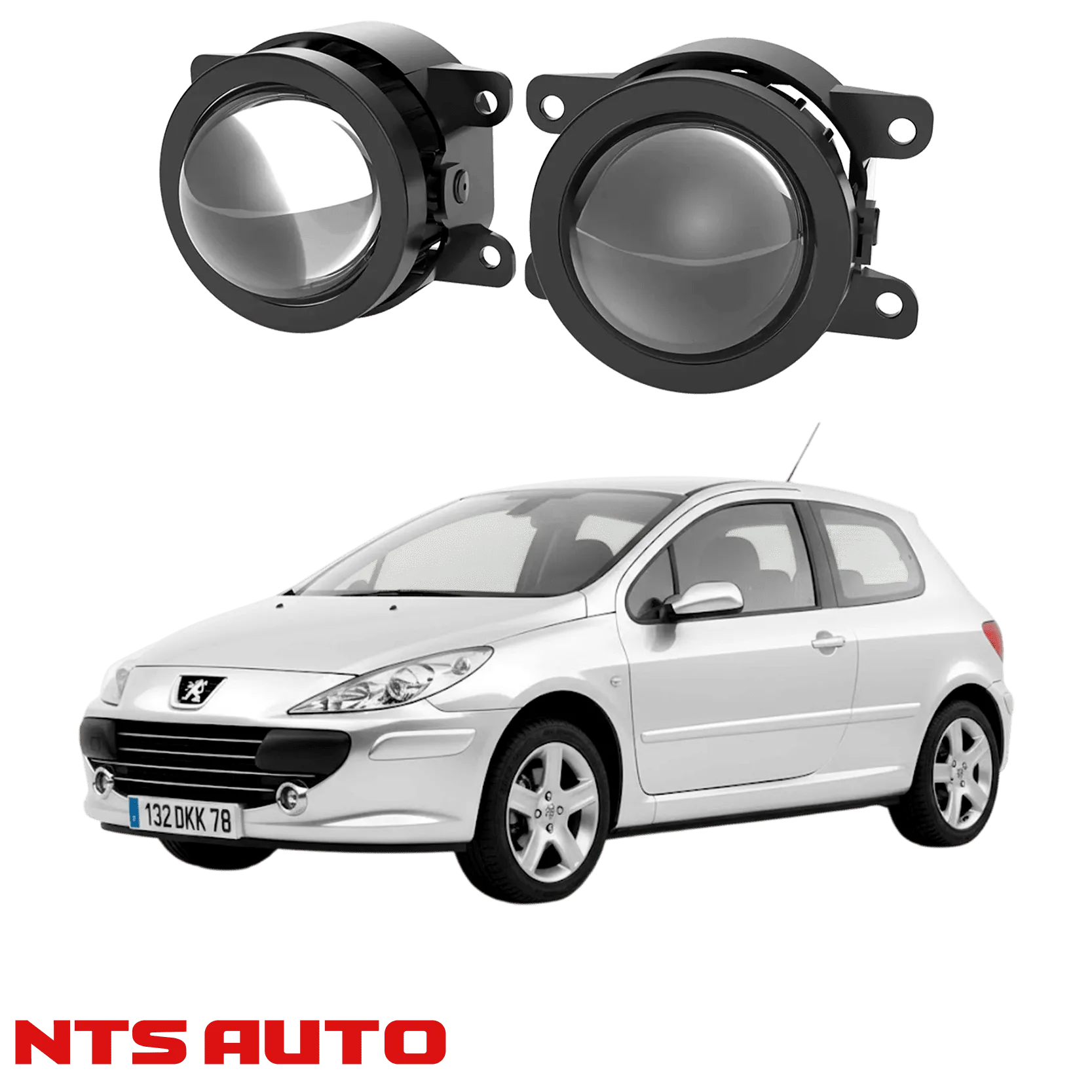 Противотуманные фары на Peugeot 307 (2005-2007)