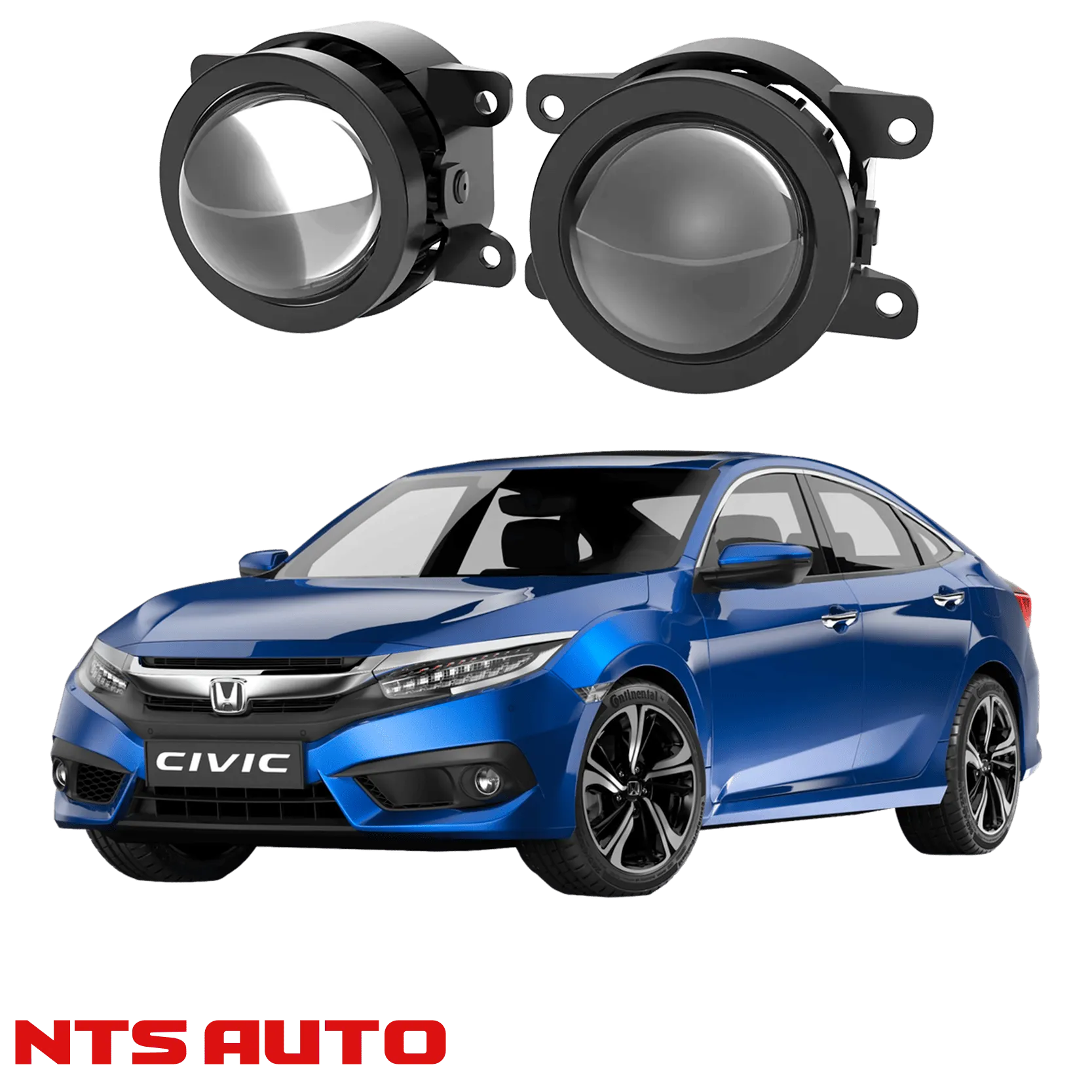Противотуманные фары на Honda Civic (2017-2021)
