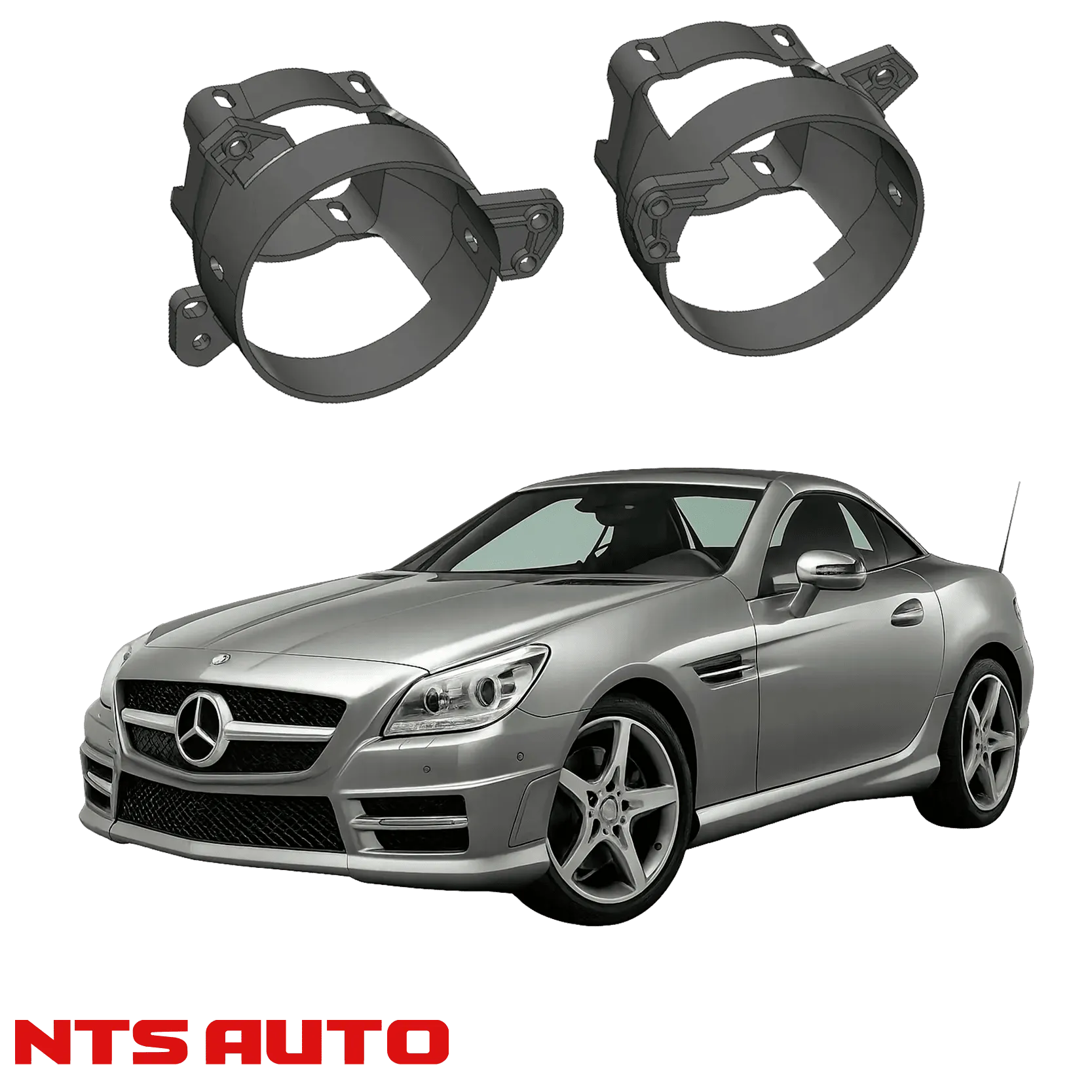Крепления для противотуманных фар на Mercedes-Benz SLK (R172) (2011–2015)