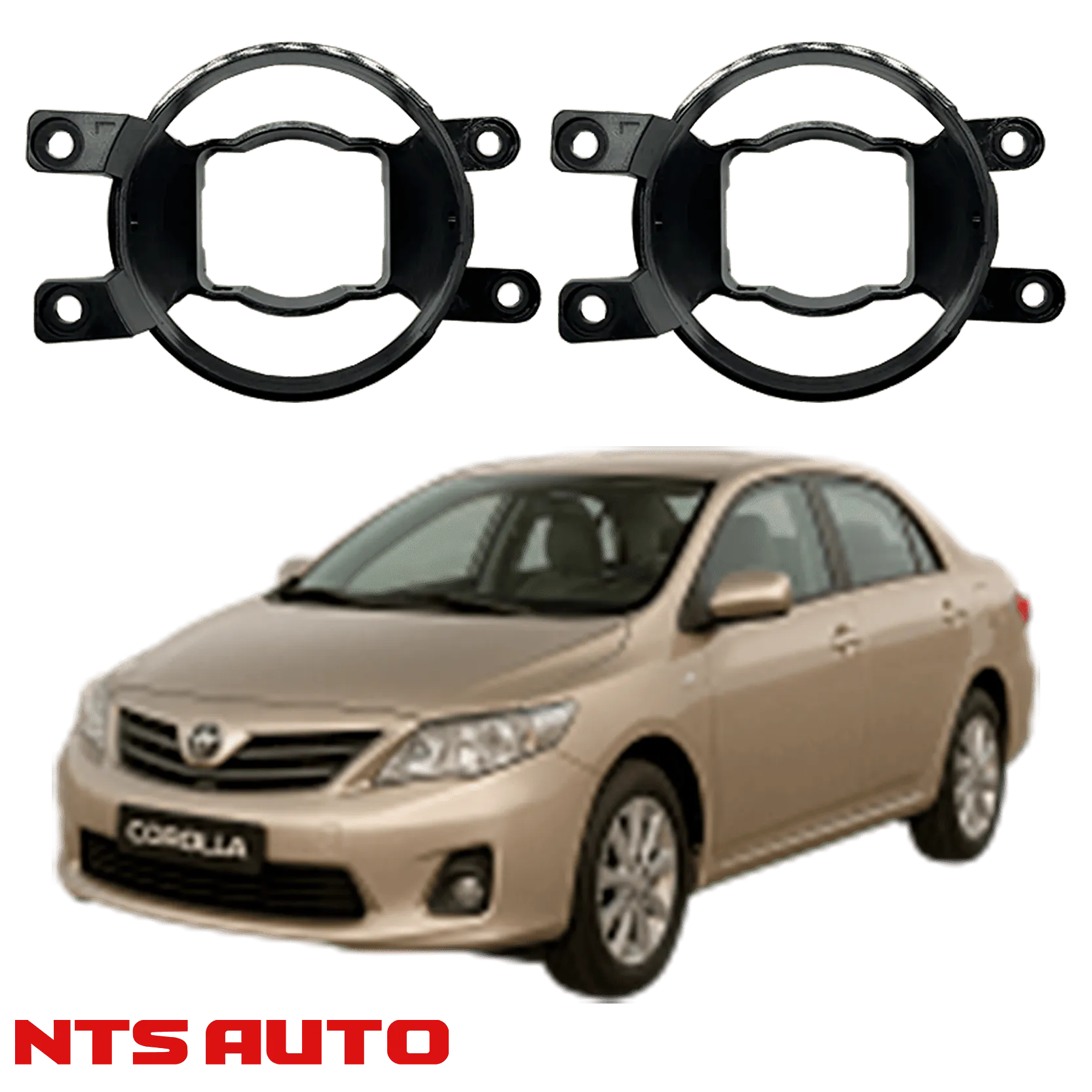 Крепления для противотуманных фар на Toyota Corolla E150  (2006–2019)