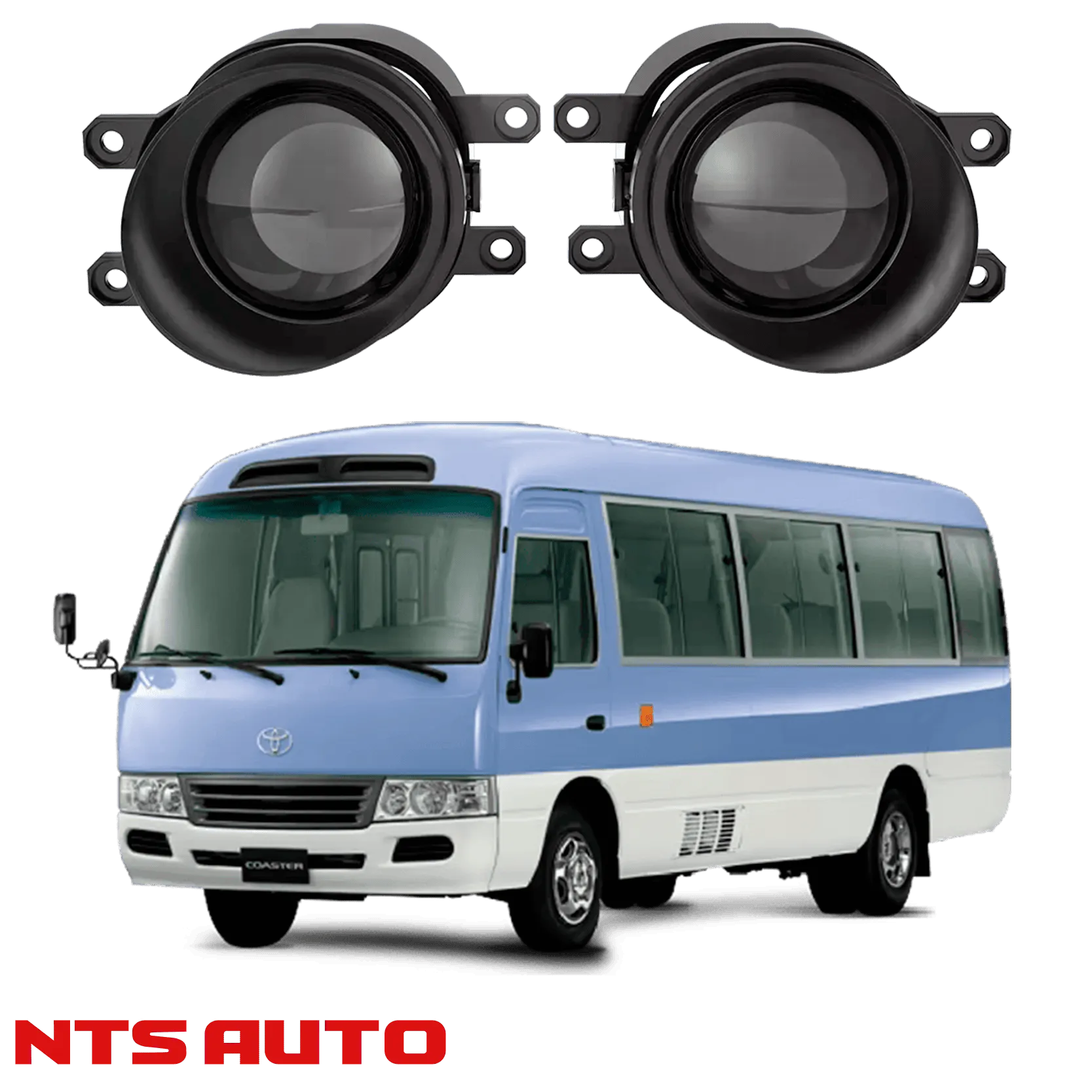 Противотуманные фары на Toyota Coaster