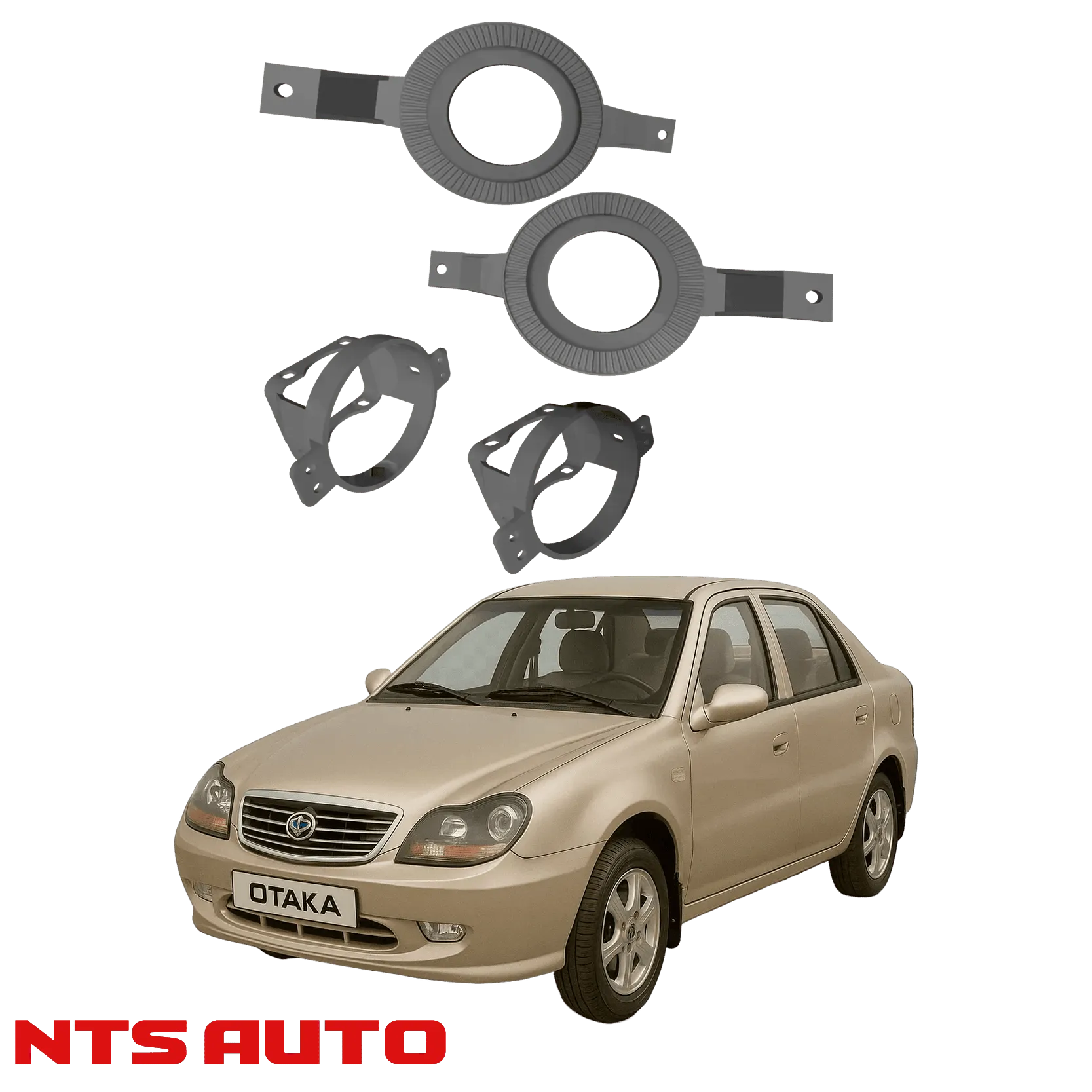 Крепления для противотуманных фар на Geely CK / Otaka (2005–2013)