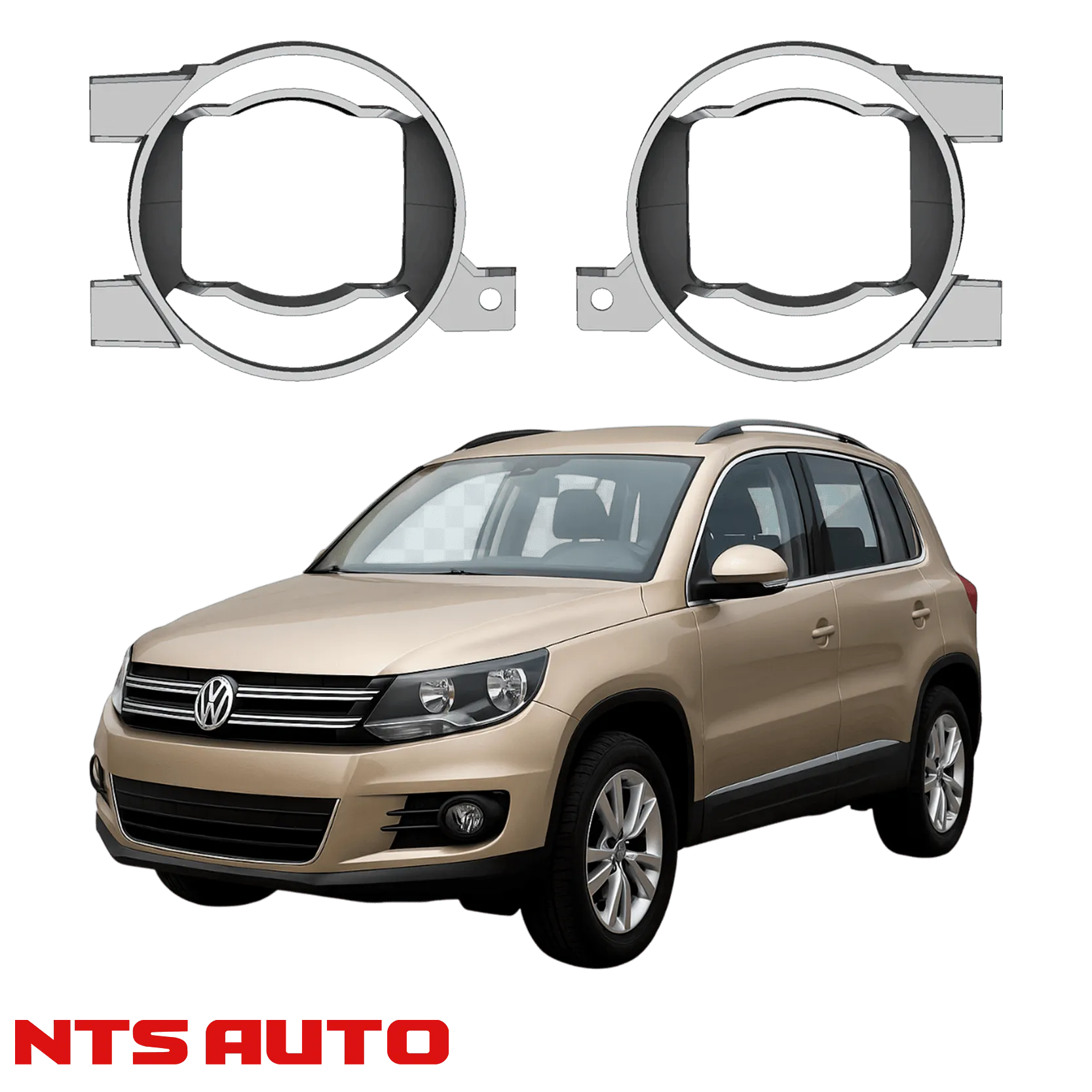 Крепления для противотуманных фар на Volkswagen Tiguan I (2007–2016)