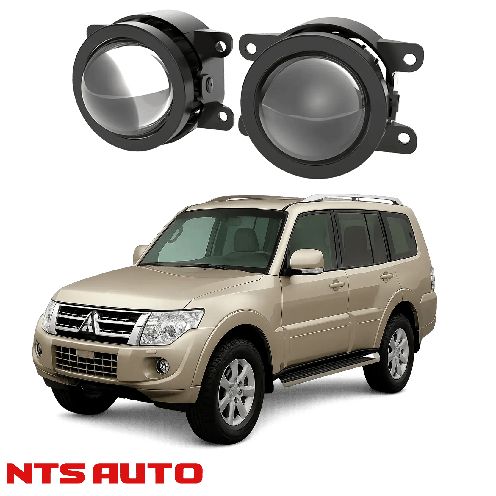 Противотуманные фары на Mitsubishi Pajero IV (2006 – 2020)