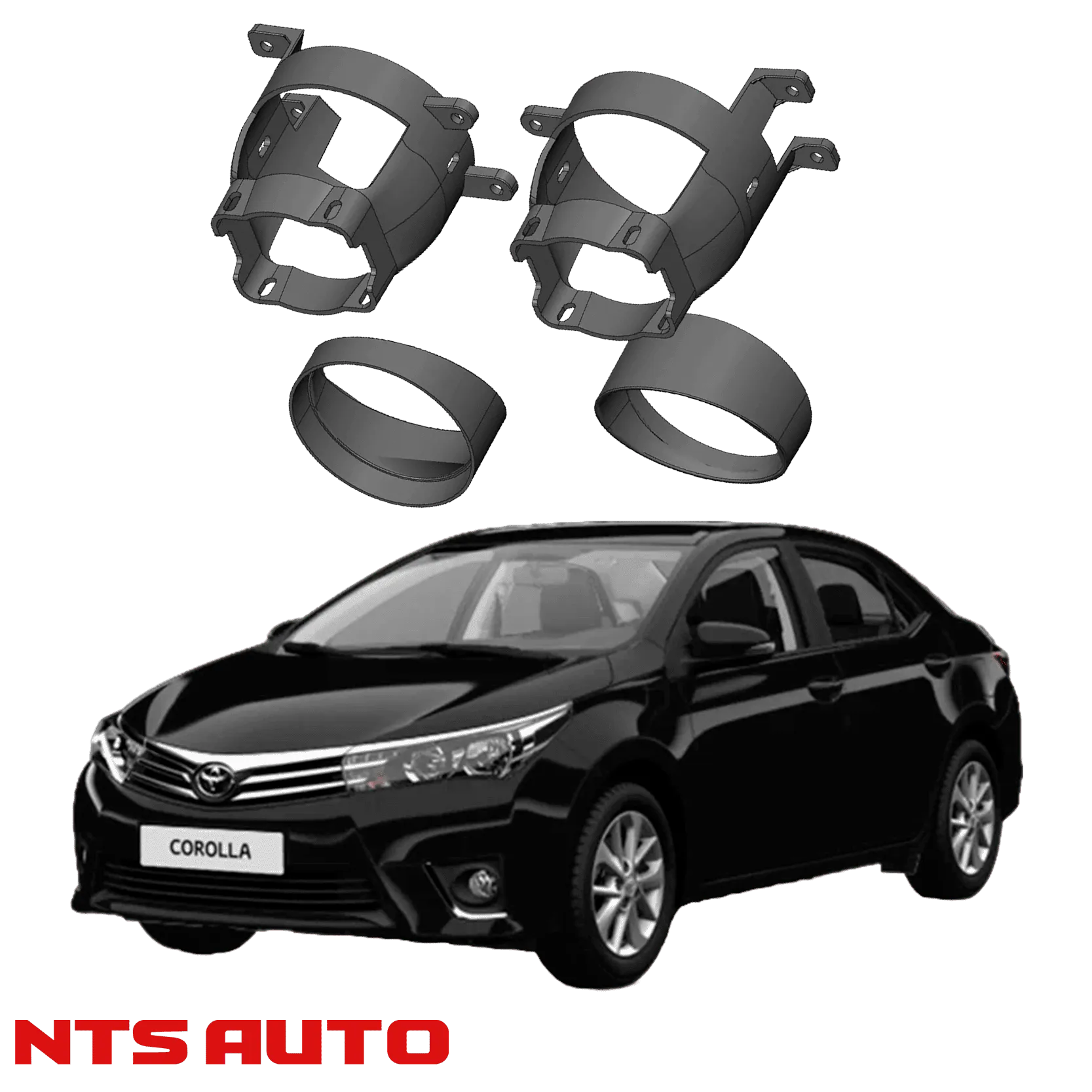 Крепления для противотуманных фар на Toyota Corolla (2013–2016)