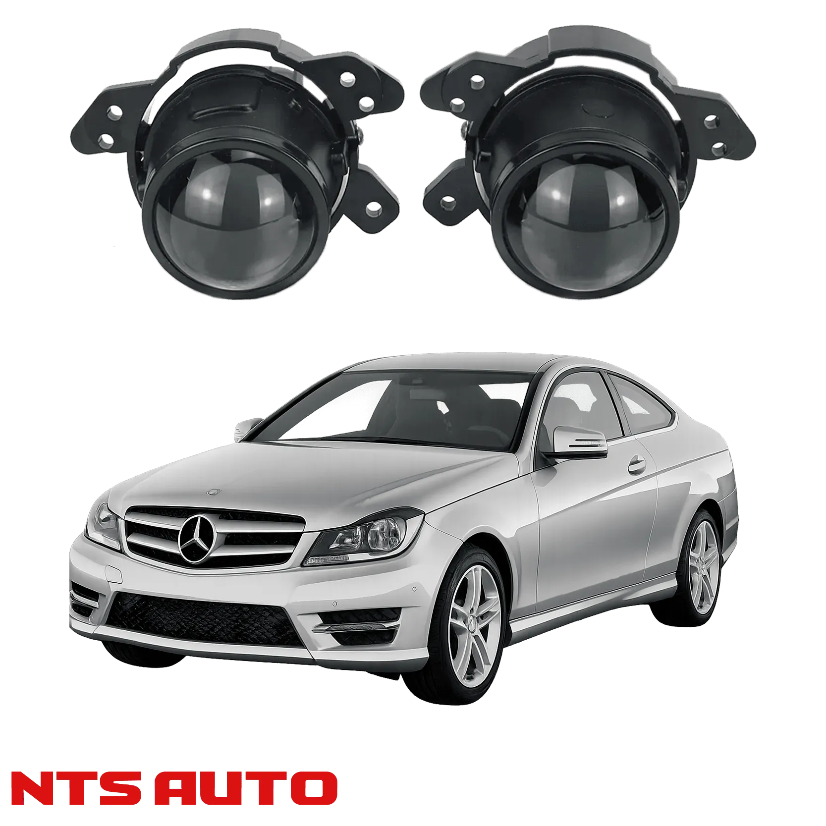 Противотуманные фары на MERCEDES-BENZ C-Class W204/S204/C204 (2011-2015)