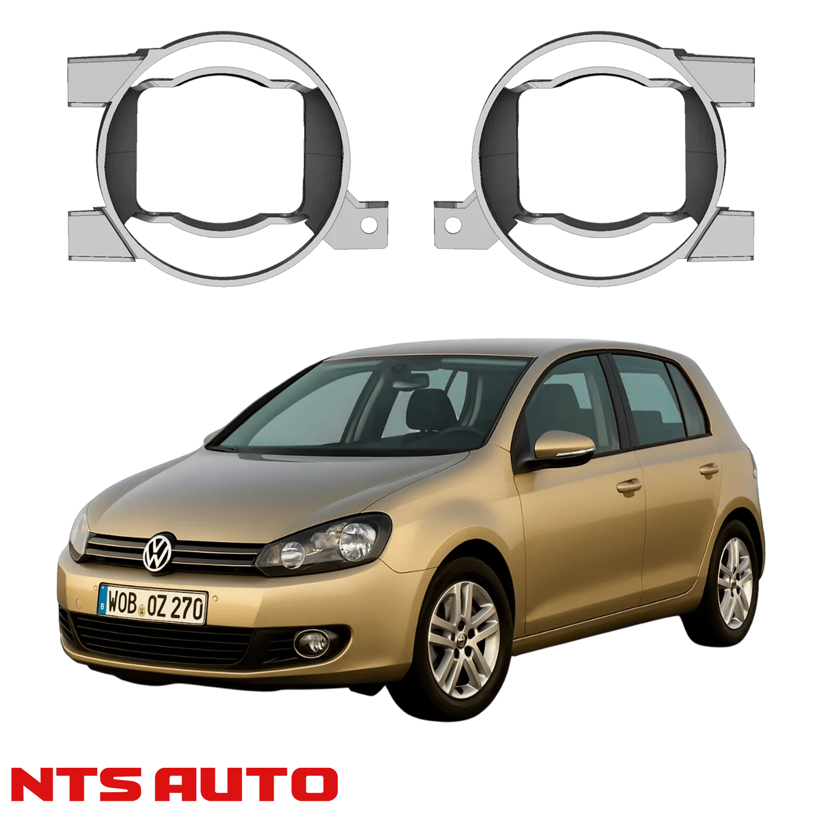 Крепления для противотуманных фар на Volkswagen Golf VI (2008–2013)