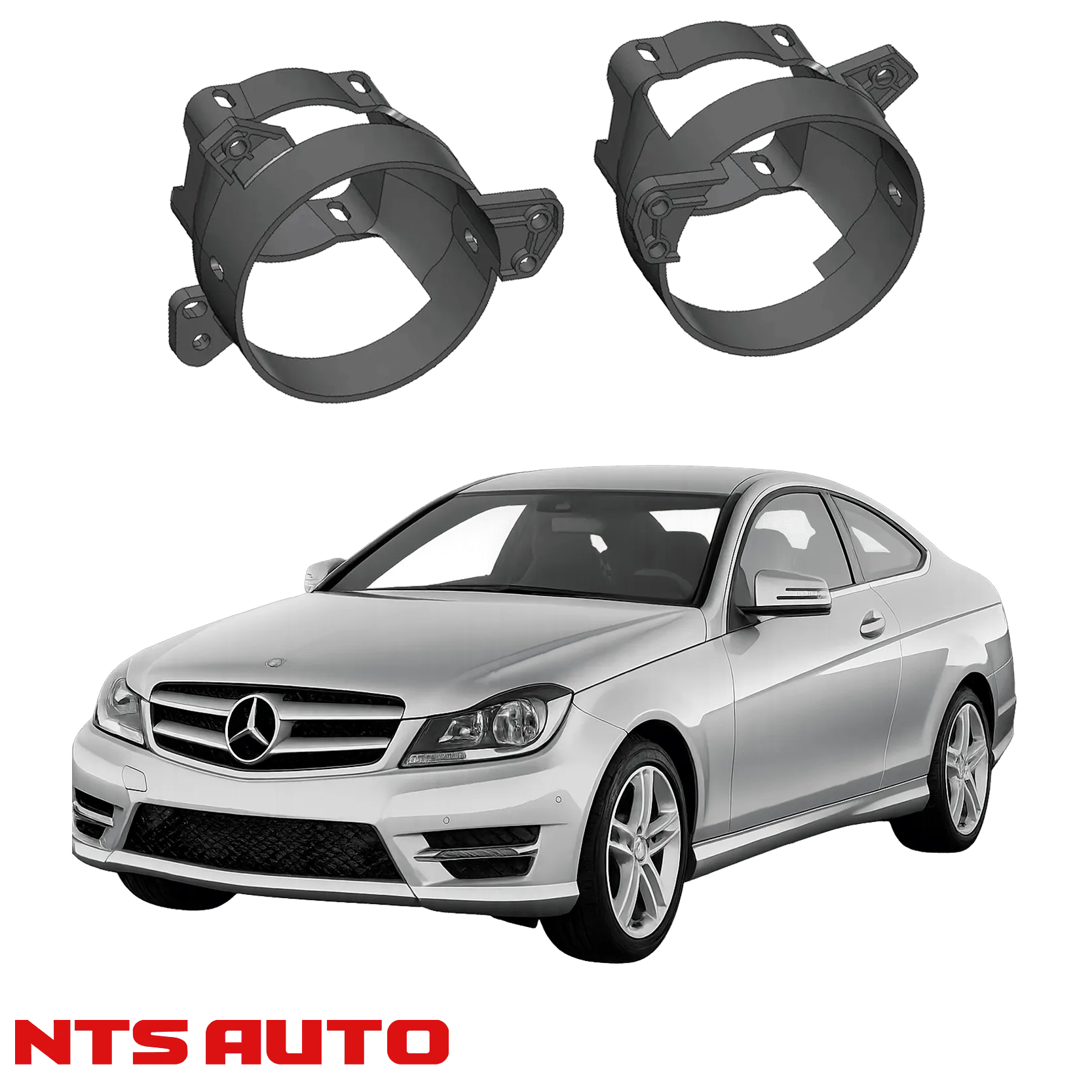 Крепления для противотуманных фар на Mercedes-Benz C-Class C204 (2007–2015)