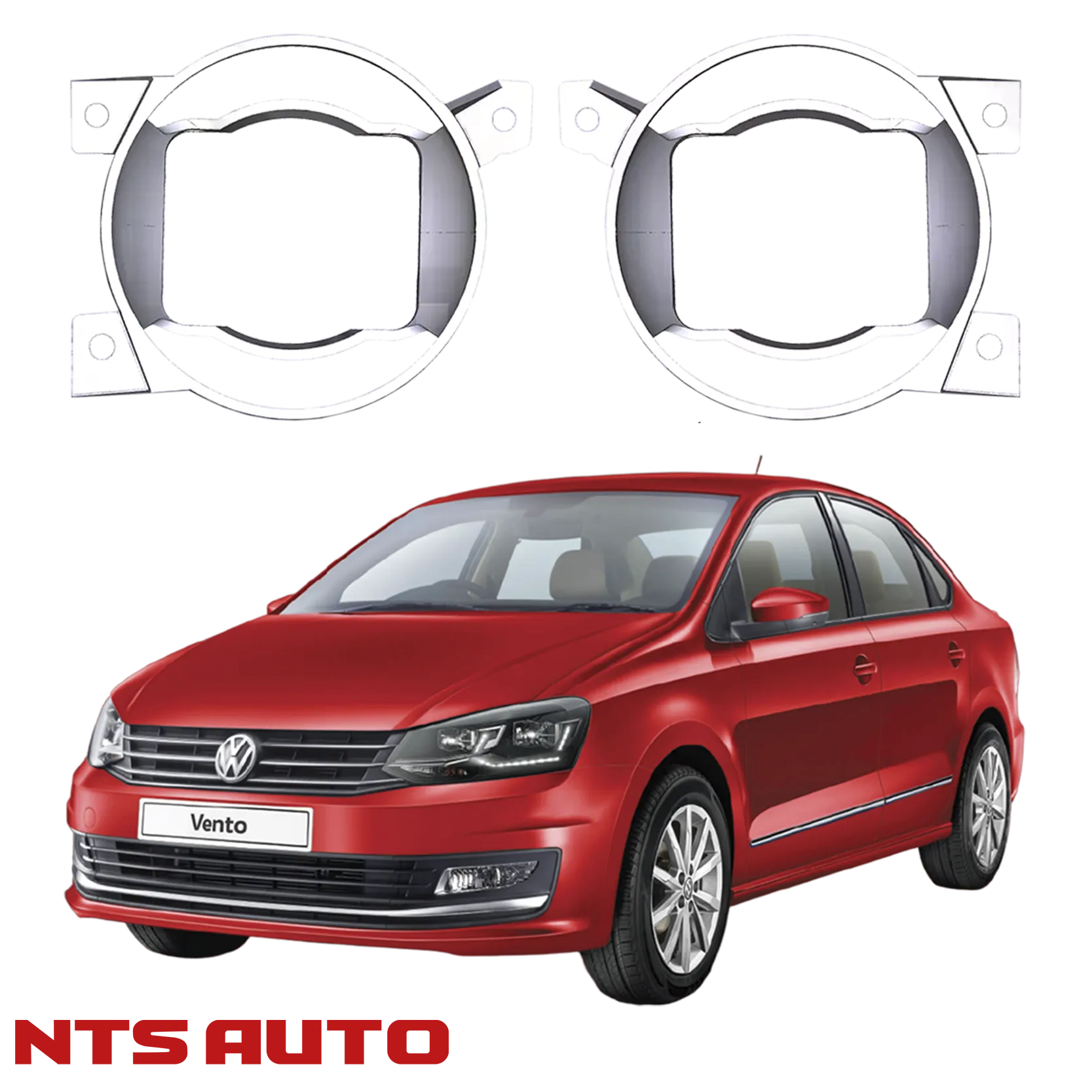 Крепления для противотуманных фар на Volkswagen Vento (2010–2017)